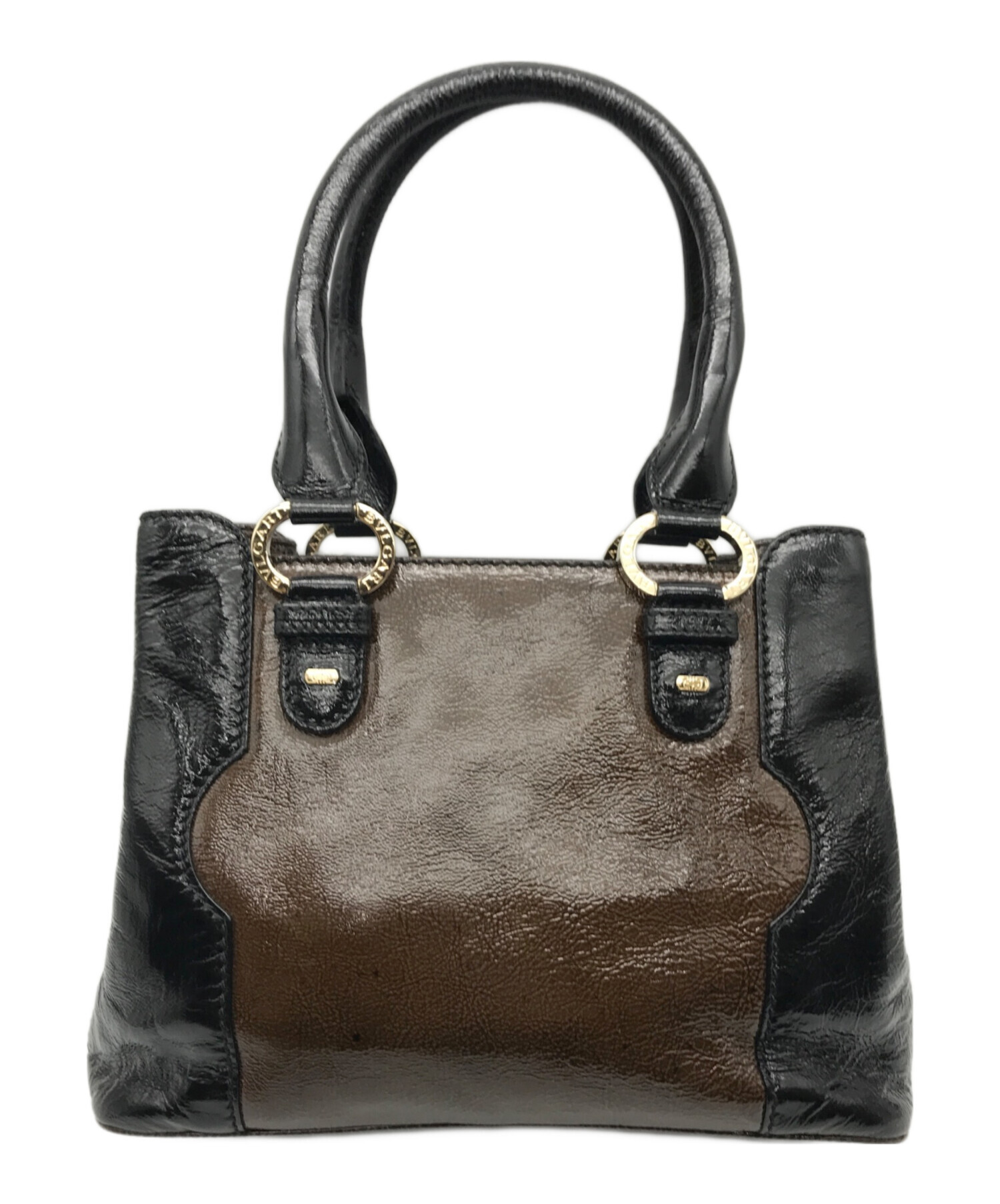 中古・古着通販】BVLGARI (ブルガリ) パレンテシエナメルハンドバッグ 