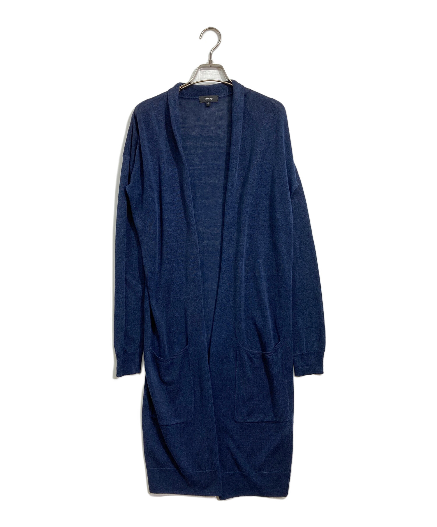 セオリー Theory カーディガン theory（セオリー） 」 7分袖ニットカーディガン 2 グリーン