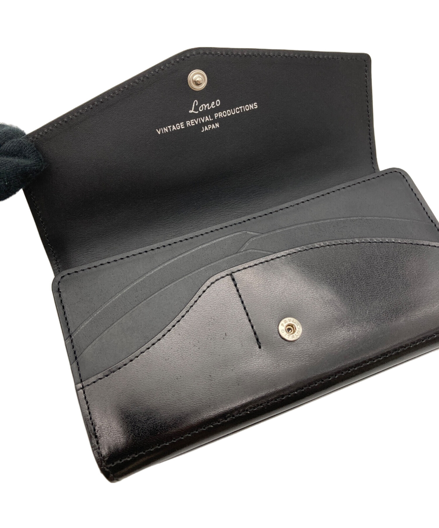 中古・古着通販】loneo (ロネオ) 長財布 ブラック｜ブランド・古着通販