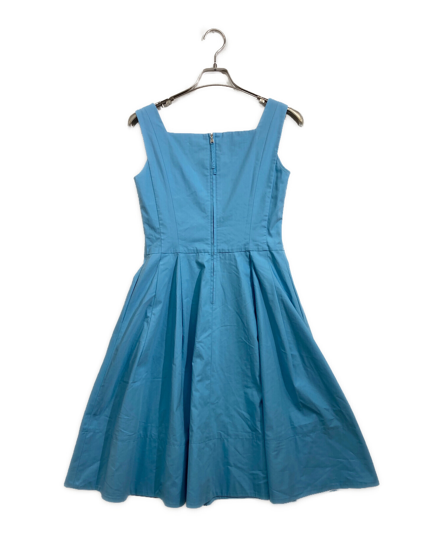 FOXEY NEW YORK ノースリーブワンピース 水色 サイズ42 【公式通販】