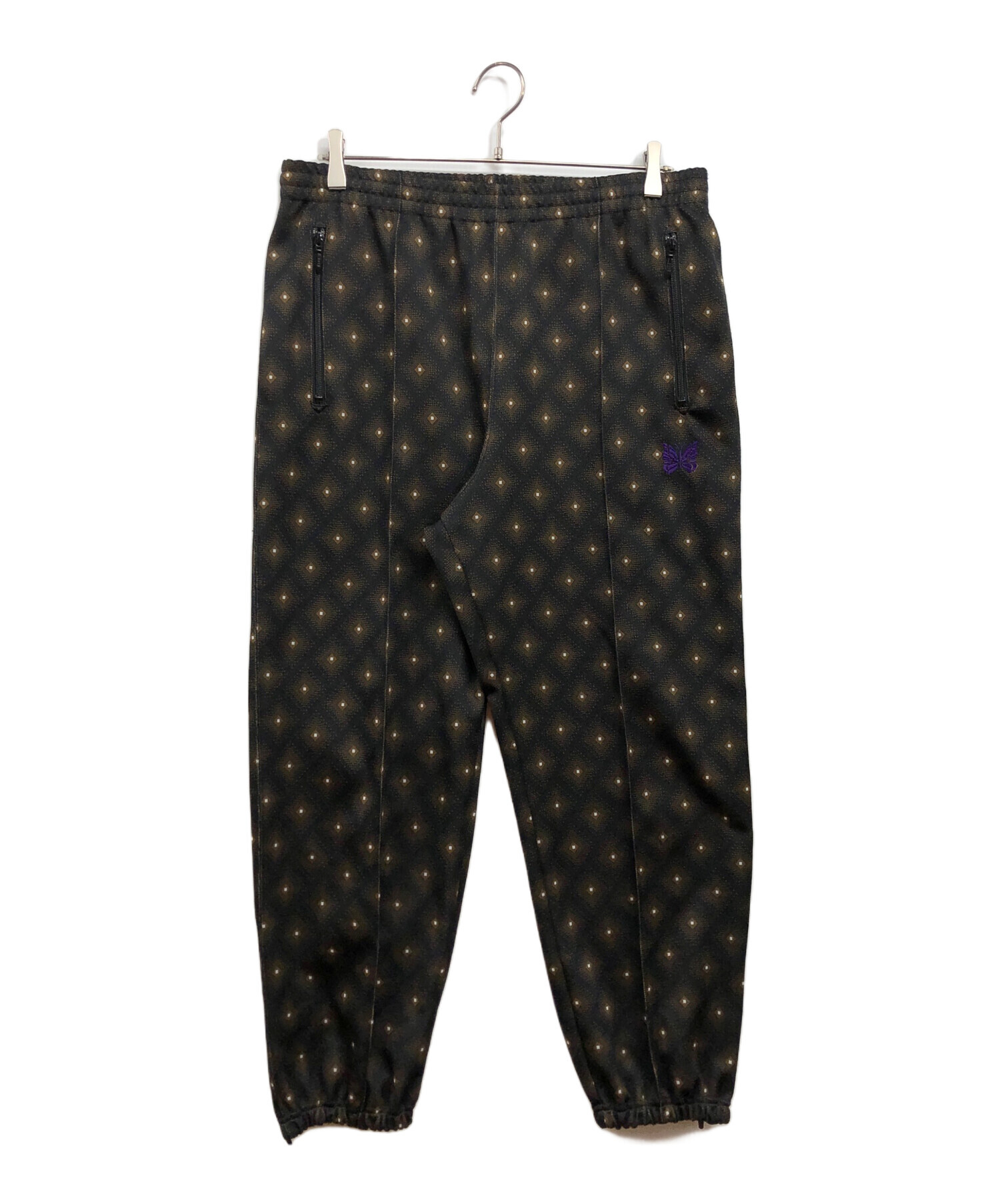 Needles Zipped Track Pant-Poly Jq Black Needles Zipped Track Pant-Poly Jq Black