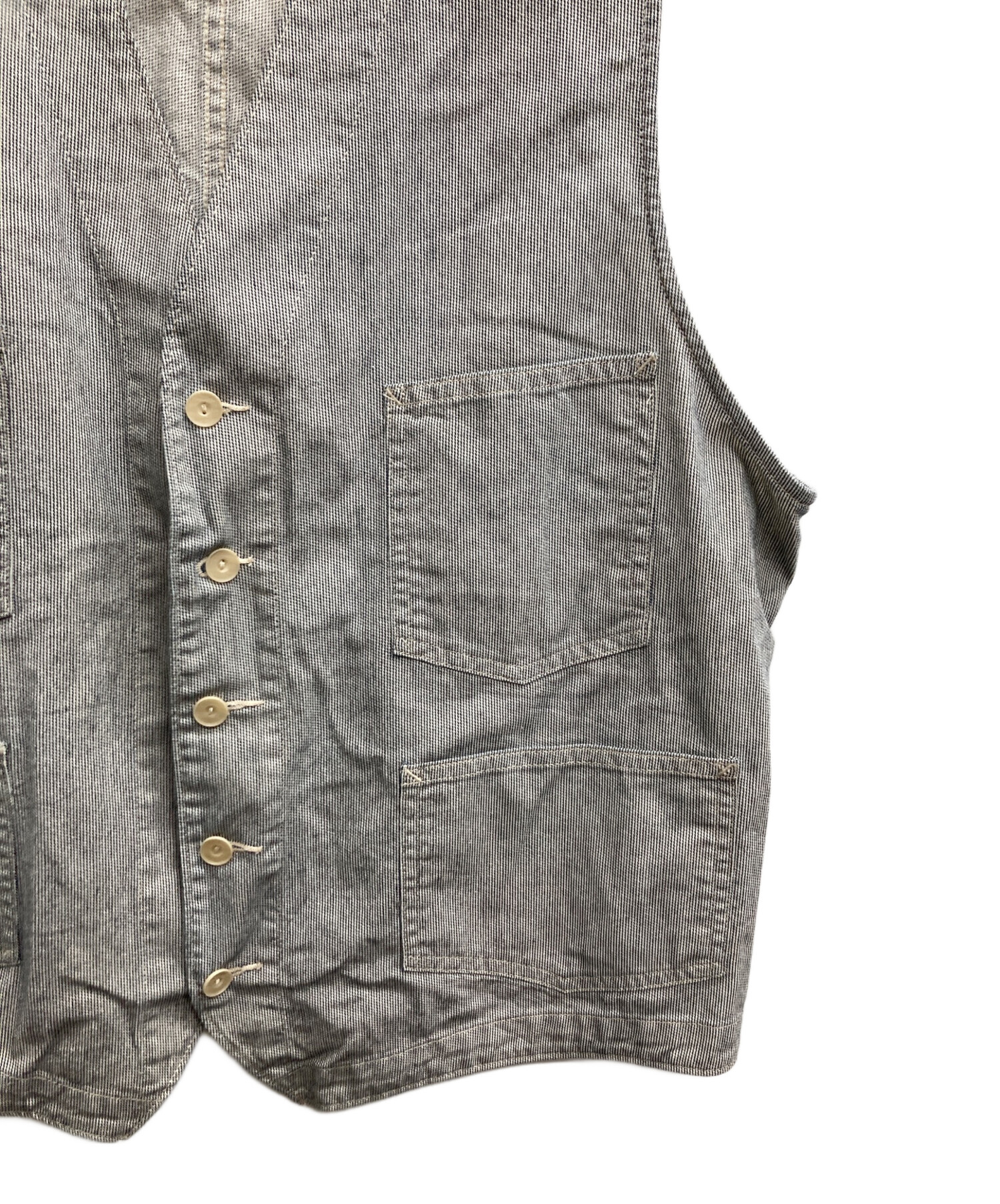 中古・古着通販】RRL (ダブルアールエル) コットンワークベスト ブルー