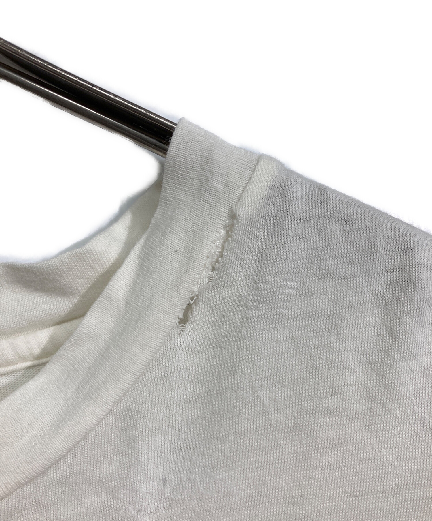 中古・古着通販】GUCCI (グッチ) ロゴプリントtシャツ ホワイト サイズ