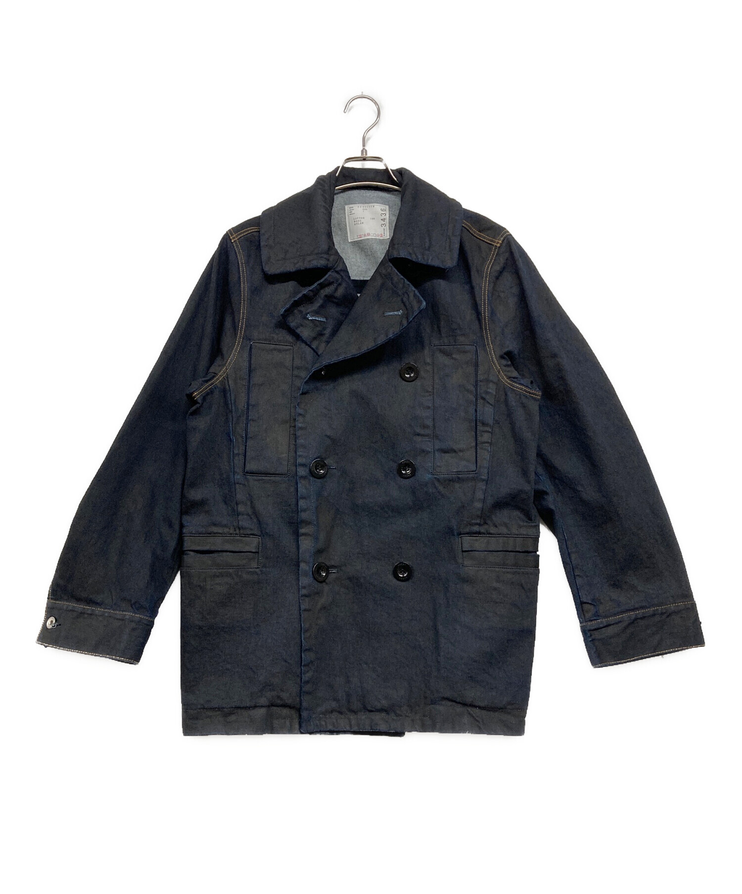 中古・古着通販】sacai (サカイ) denim jacket ブルー サイズ:1