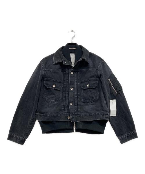 中古・古着通販】sacai (サカイ) Denim Blouson ブラック サイズ:3