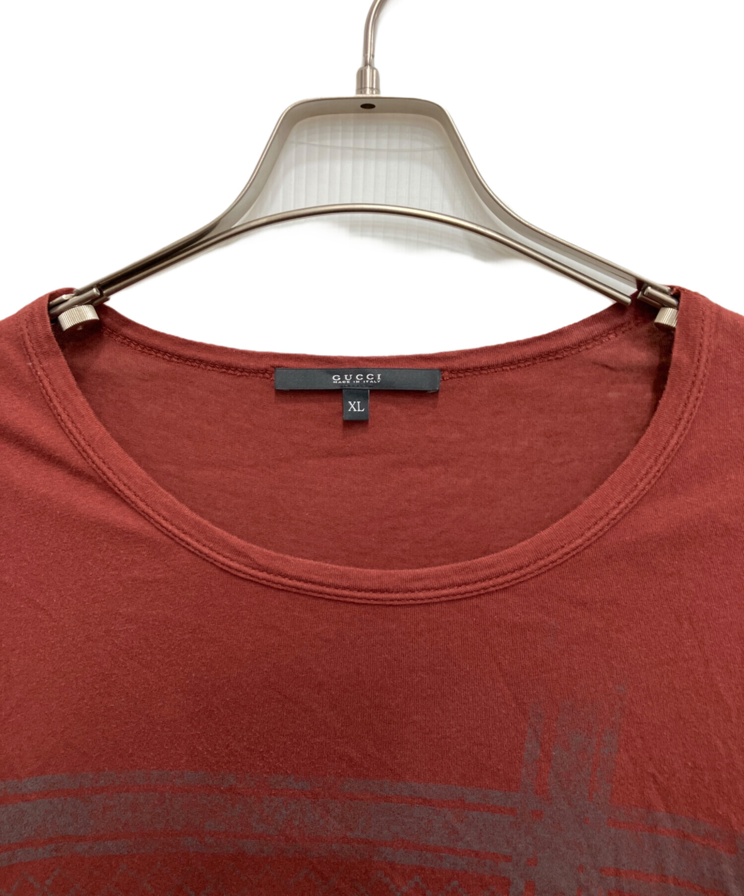 中古・古着通販】GUCCI (グッチ) GGロゴプリントtシャツ ブラウン