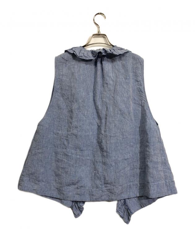 journal standard luxe リネンダンガリー フリルベスト ジャーナルスタンダードラックス | リネンダンガリー フリルベスト