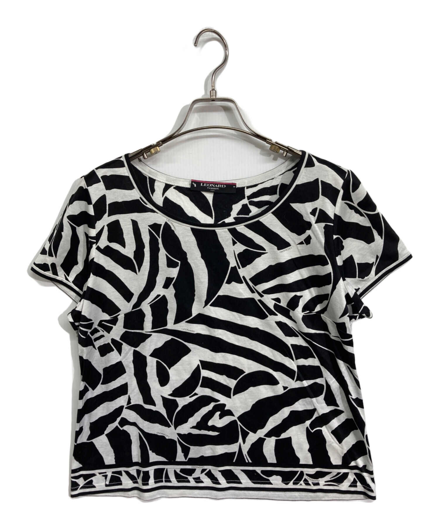 LEONARD レオナール 半袖 カットソー 上質] LEONARD レオナール 半袖