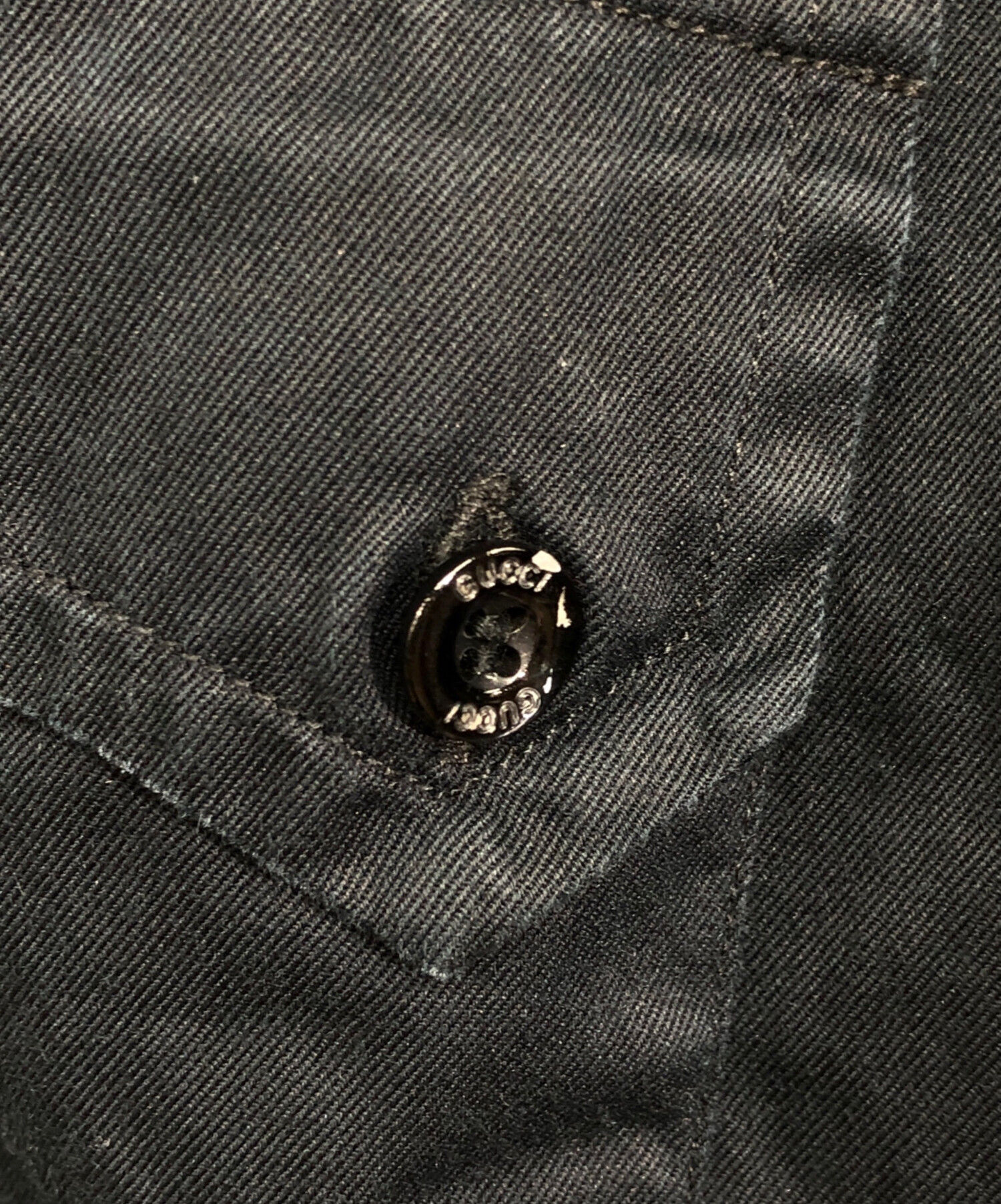 中古・古着通販】GUCCI (グッチ) ウエスタンシャツ ネイビー サイズ:38