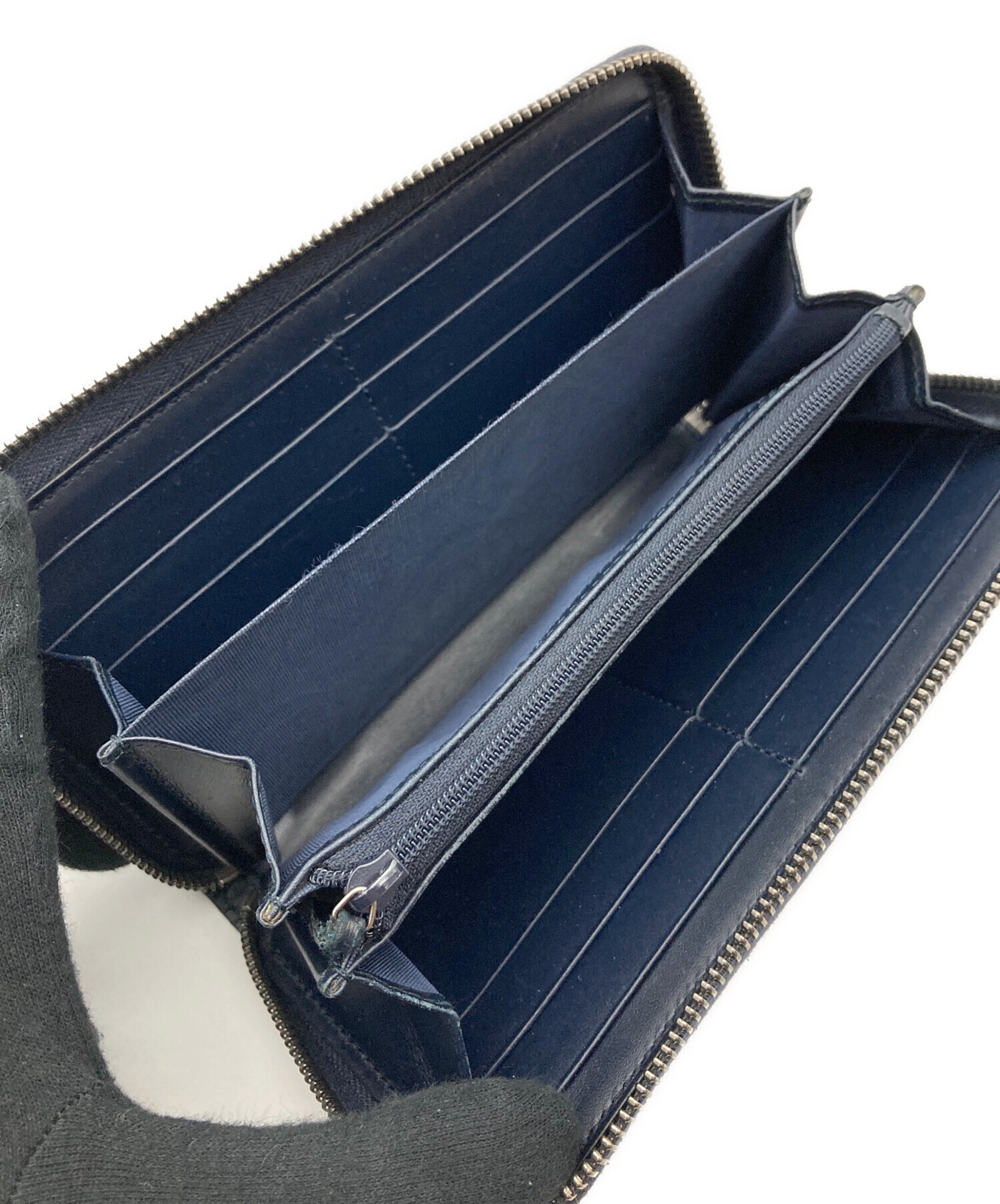 GUCCI ネイビー 長財布 中古・古着通販】GUCCI (グッチ) 長財布 ネイビー｜ブランド・古着通販