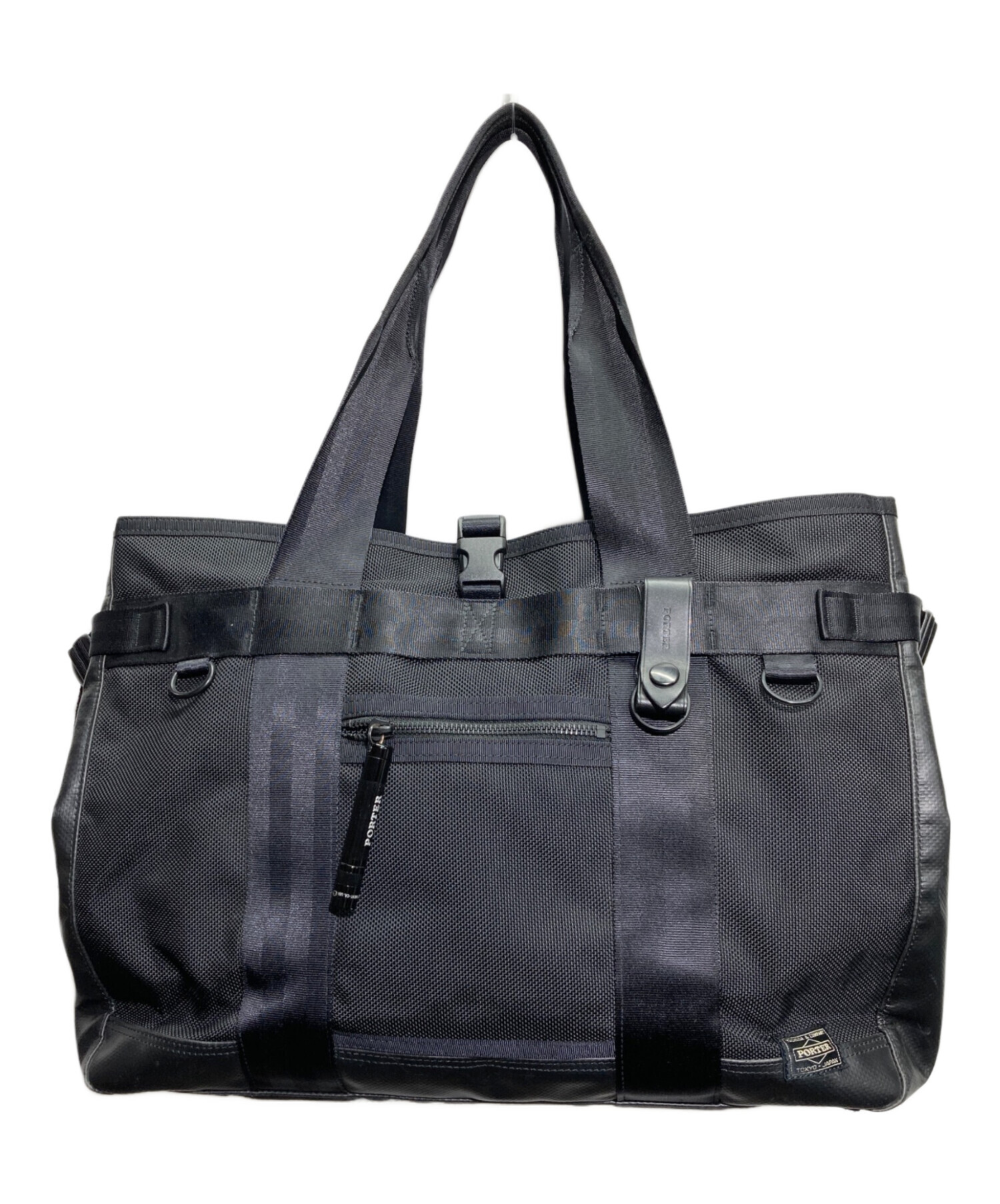 中古・古着通販】PORTER (ポーター) HEAT TOTE BAG ブラック｜ブランド