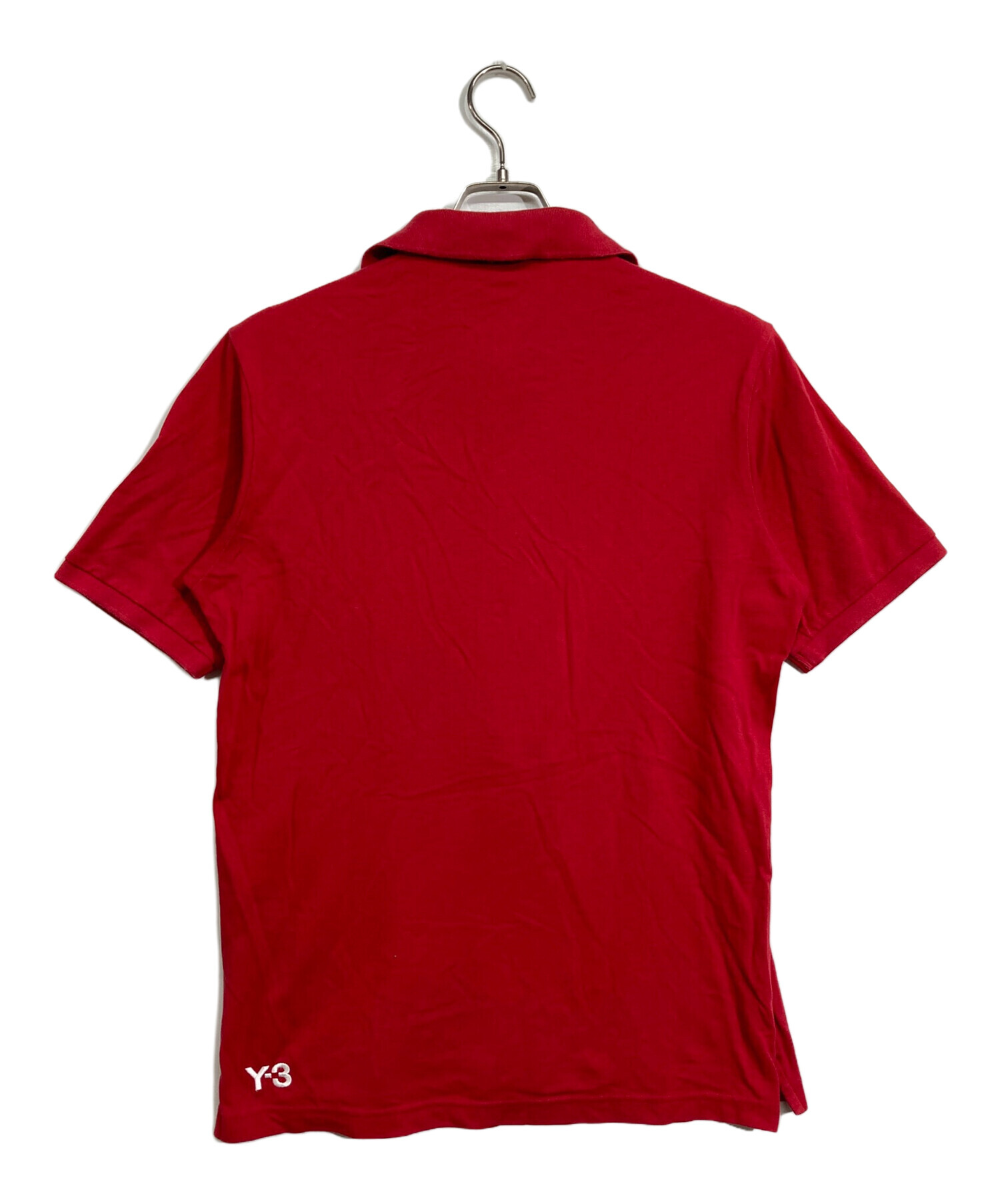 3y3s出品 中古・古着通販】Y-3 (ワイスリー) ジップポロシャツ レッド サイズ:M