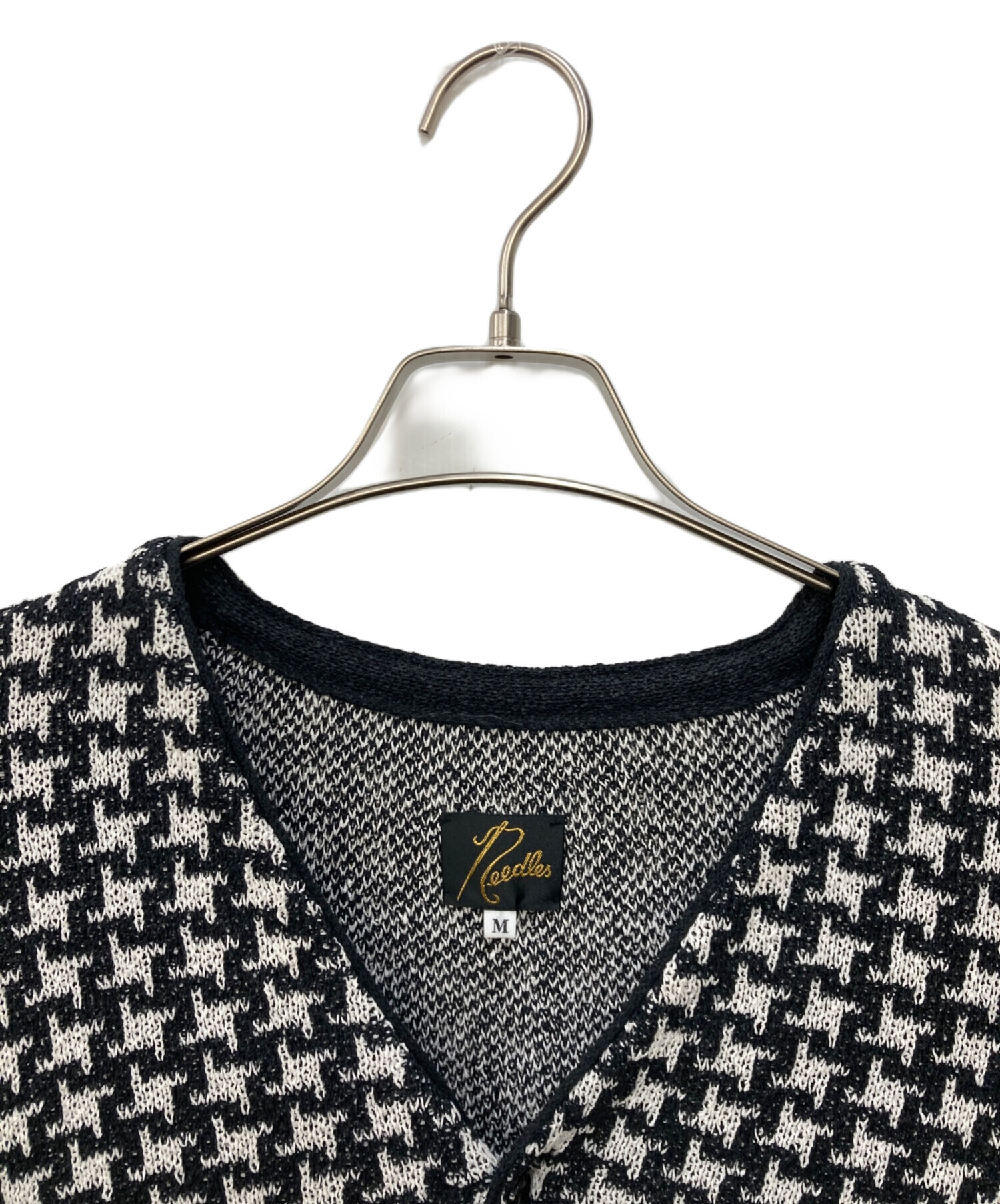 専用 NEEDLES V-Neck Cardigan-Houndstooth 中古・古着通販】Needles (ニードルズ) V Neck Cardigan - Houndstooth