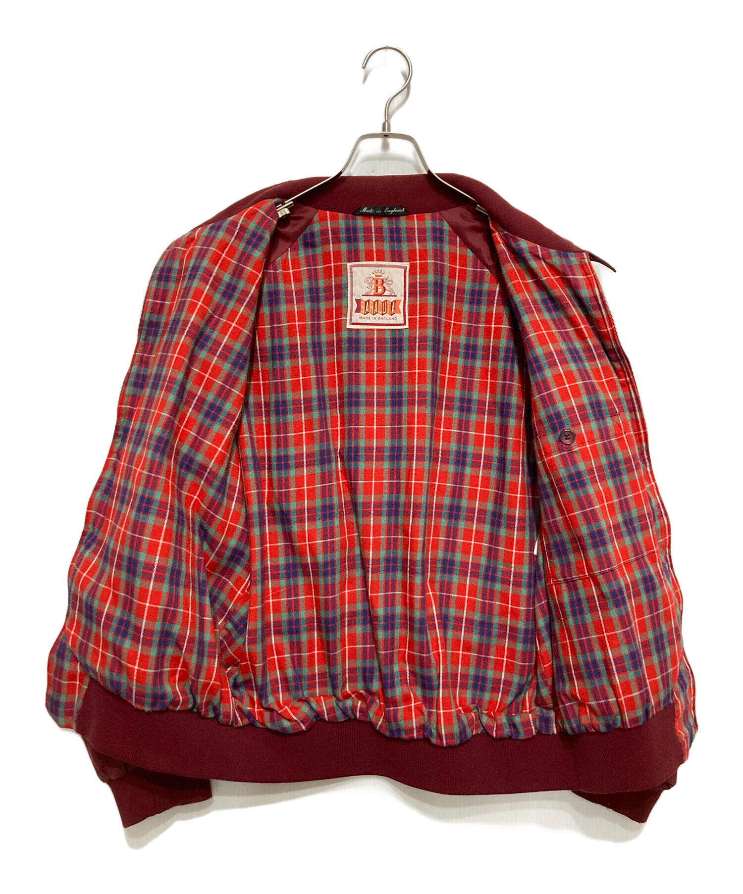 BARACUTA レッド スイングトップ 38R M相当 バラクータ チェック