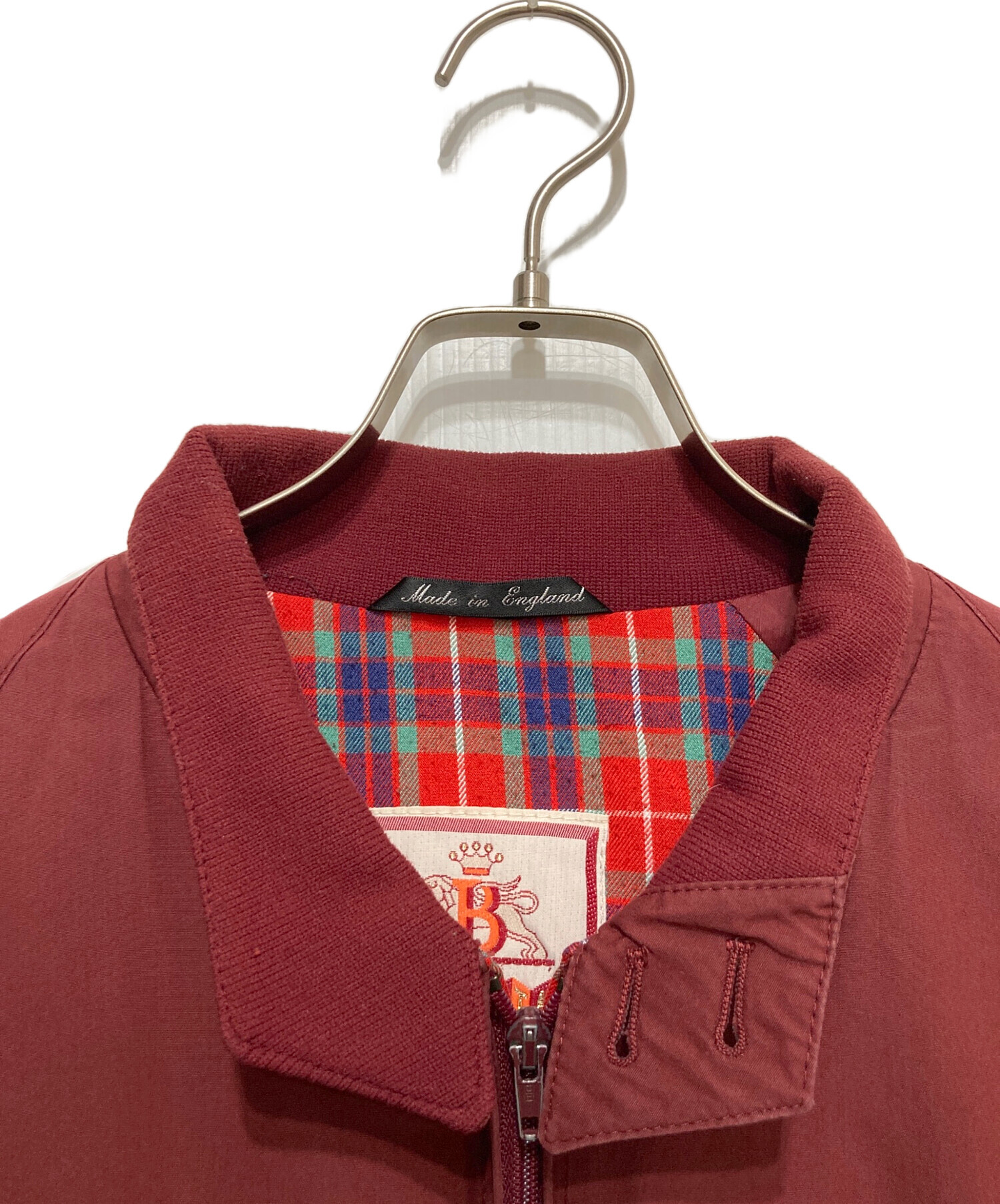 BARACUTA レッド スイングトップ 38R M相当 バラクータ チェック