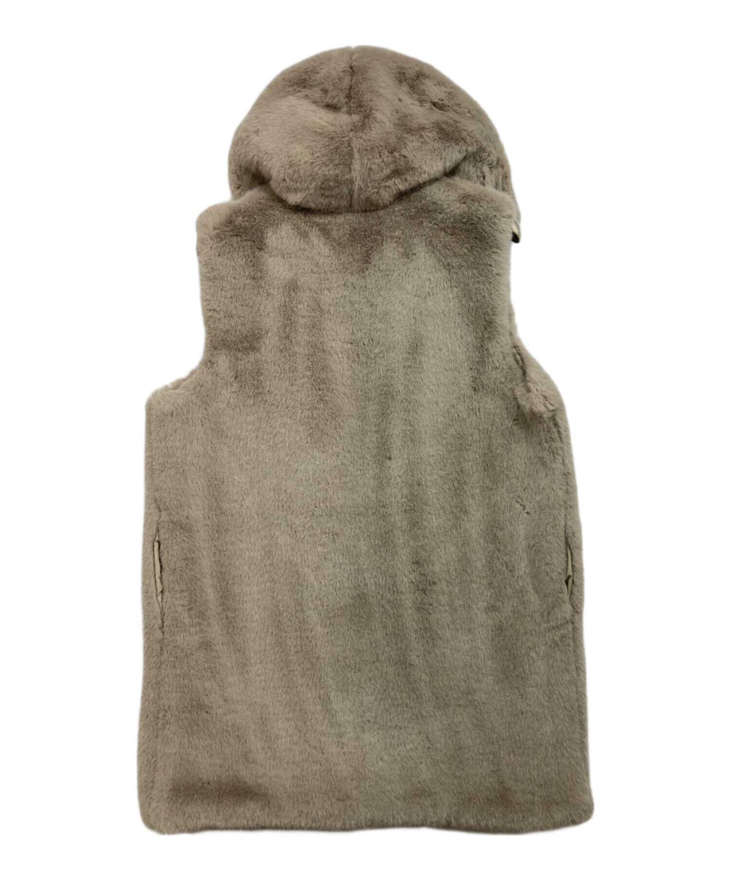 未使用タグ付 定価11万 バーニーズニューヨーク リアルファー ポンチョ