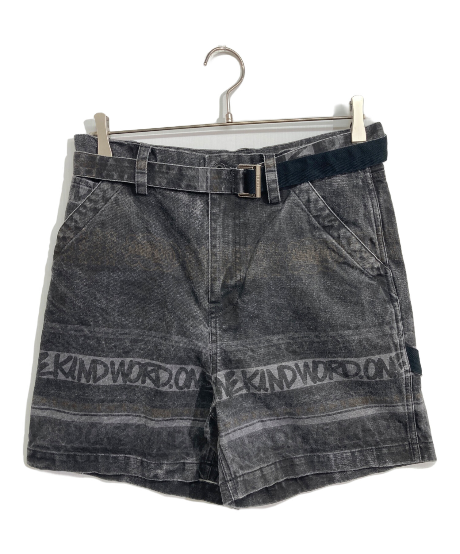 Sacai 23ss Eric haze ショート パンツ ブラック sacai×Eric Haze】バンダナプリント ショーツ 半ズボンパンツ (sacai