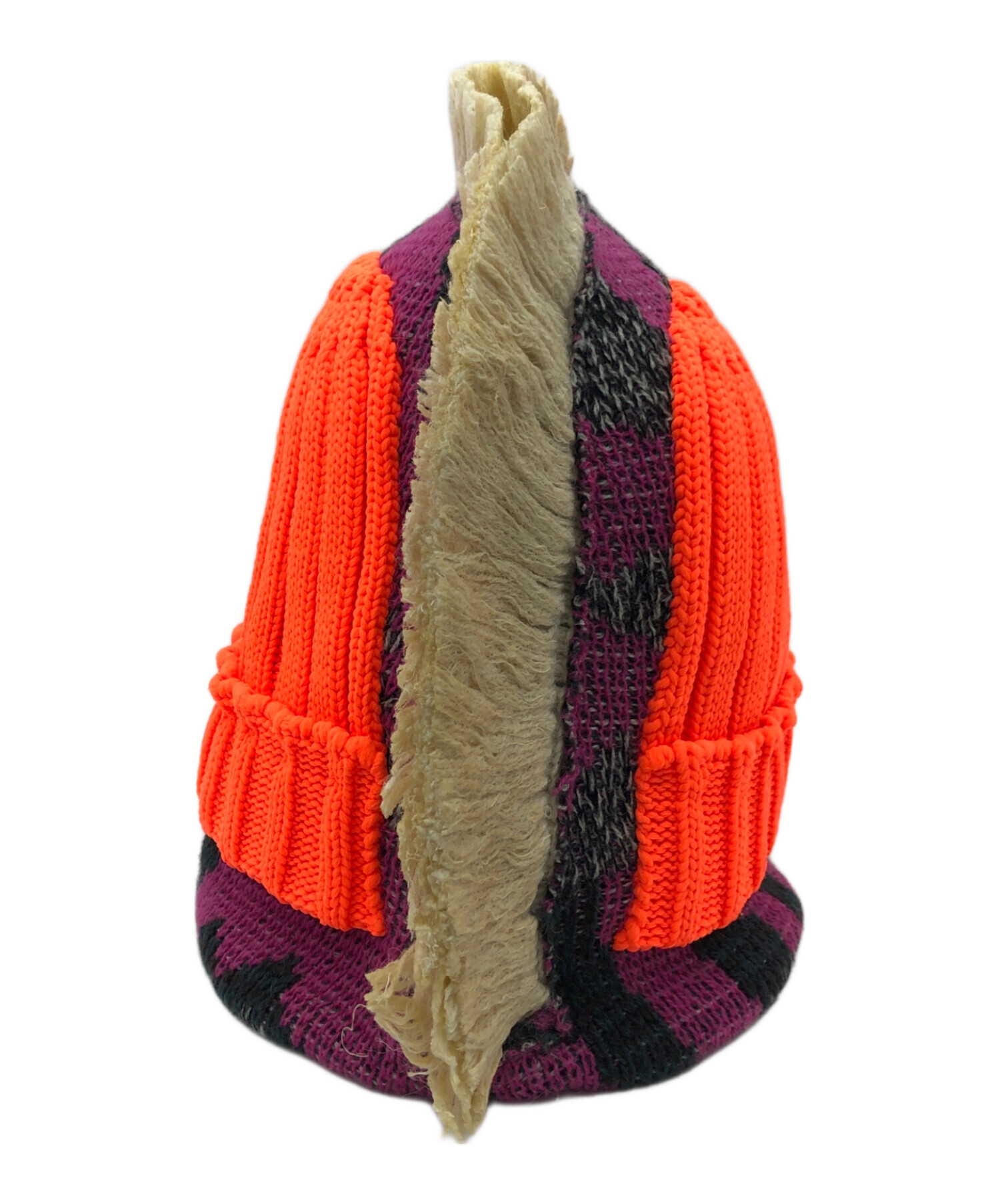 JUNYA WATANABE ジュンヤ ワタナベ モヒカン ニット帽子 ウール 中古・古着通販】JUNYA WATANABE COMME des GARCONS ((ジュンヤ