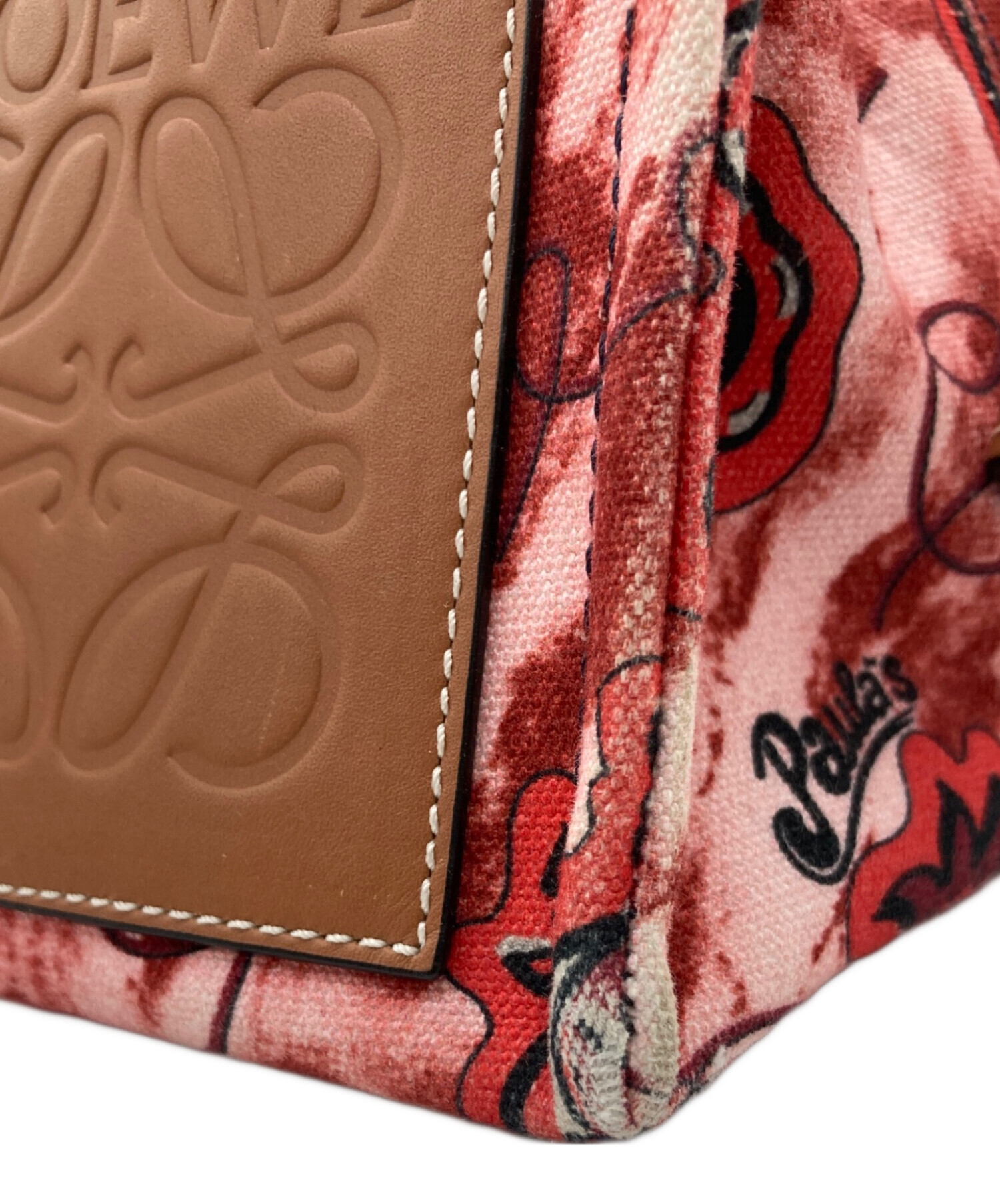 中古・古着通販】LOEWE (ロエベ) クッショントートバッグ マルチカラー 