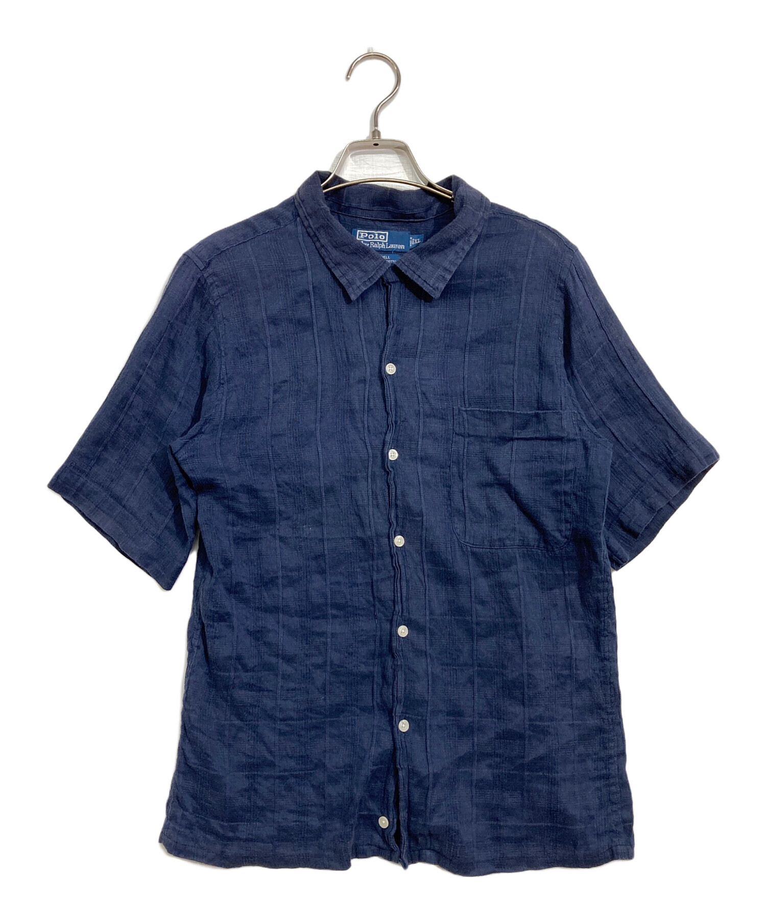 美品　RALPH LAUREN　ゆったりサイズ　XL〜2XL程度　リネンシャツ 美品 RALPH LAUREN ゆったりサイズ XL〜2XL程度 リネンシャツ