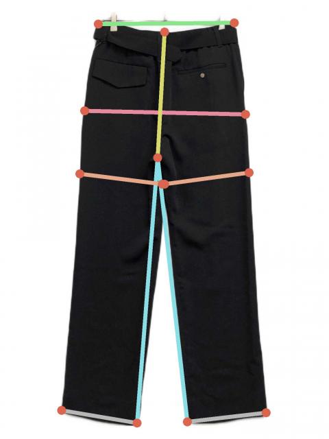 中古・古着通販】CULLNI (クルニ) Double Satin 1Tuck Pant with Long