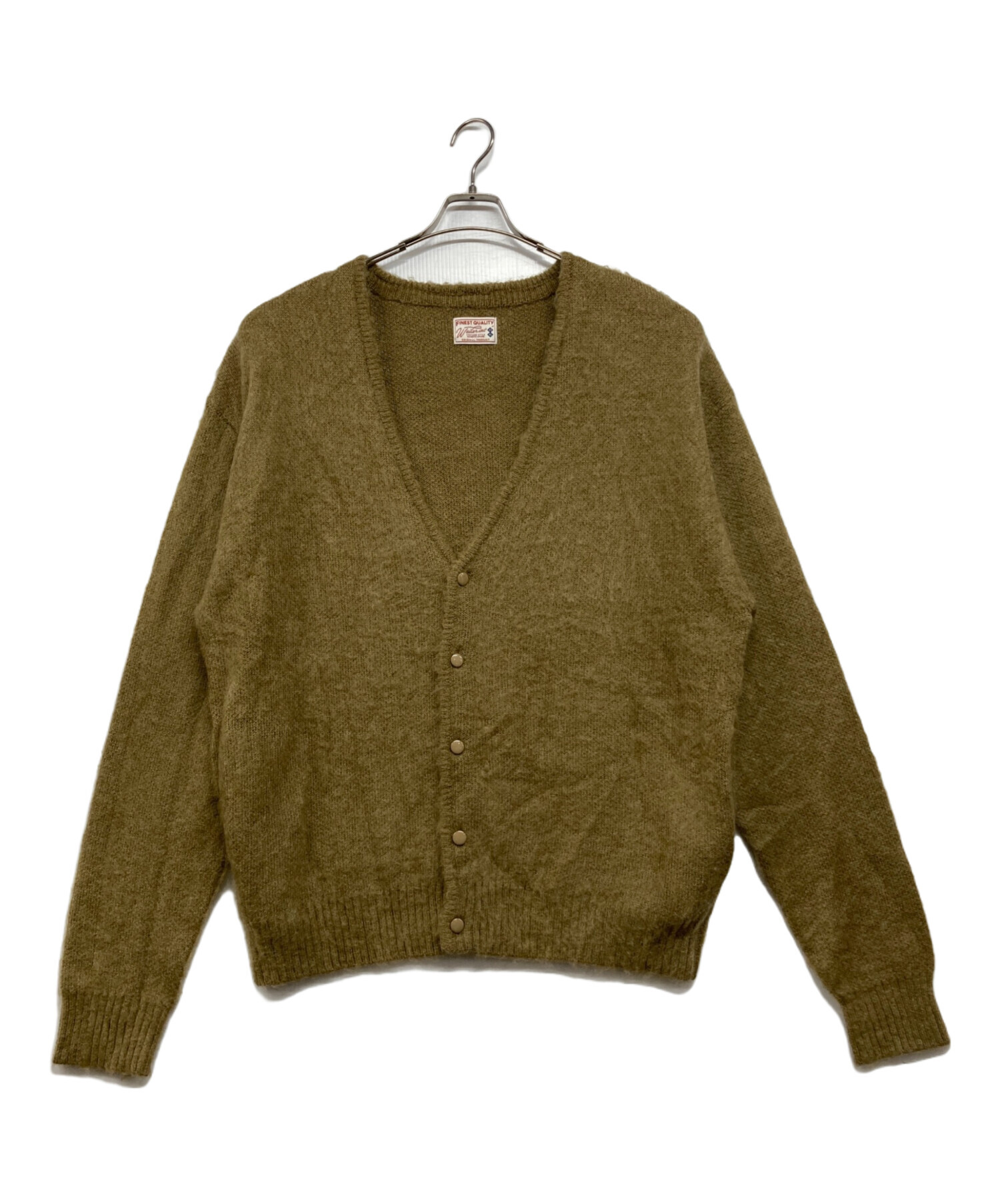 中古・古着通販】waiper (ワイパー) モヘア混カーディガン カーキ