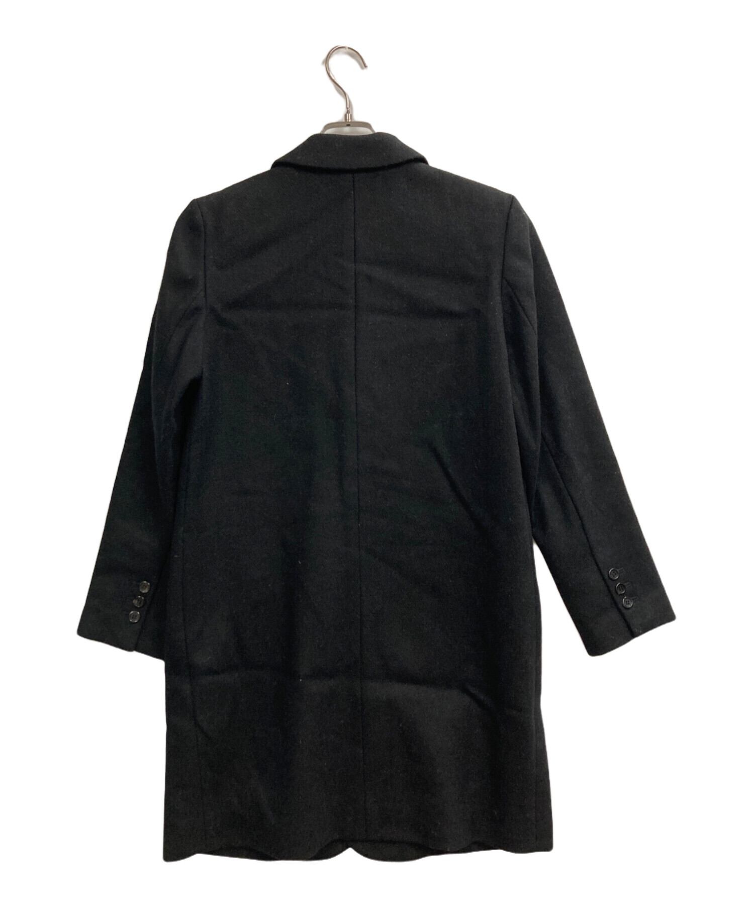 A.P.C. チェスターコート ブラック Sサイズ アーペーセー 中古・古着通販】A.P.C. (アーペーセー) チェスターコート ブラック
