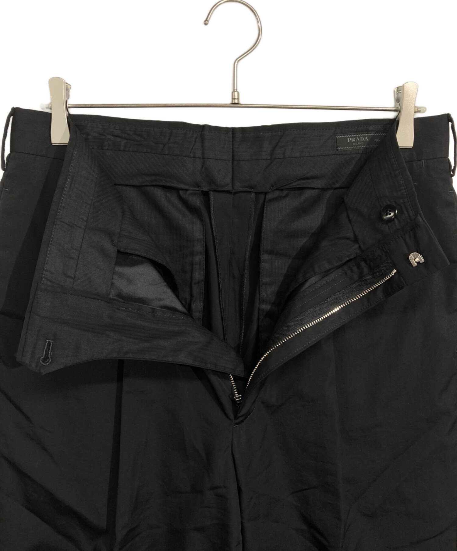 中古・古着通販】PRADA (プラダ) フロントタックテーパードコットン