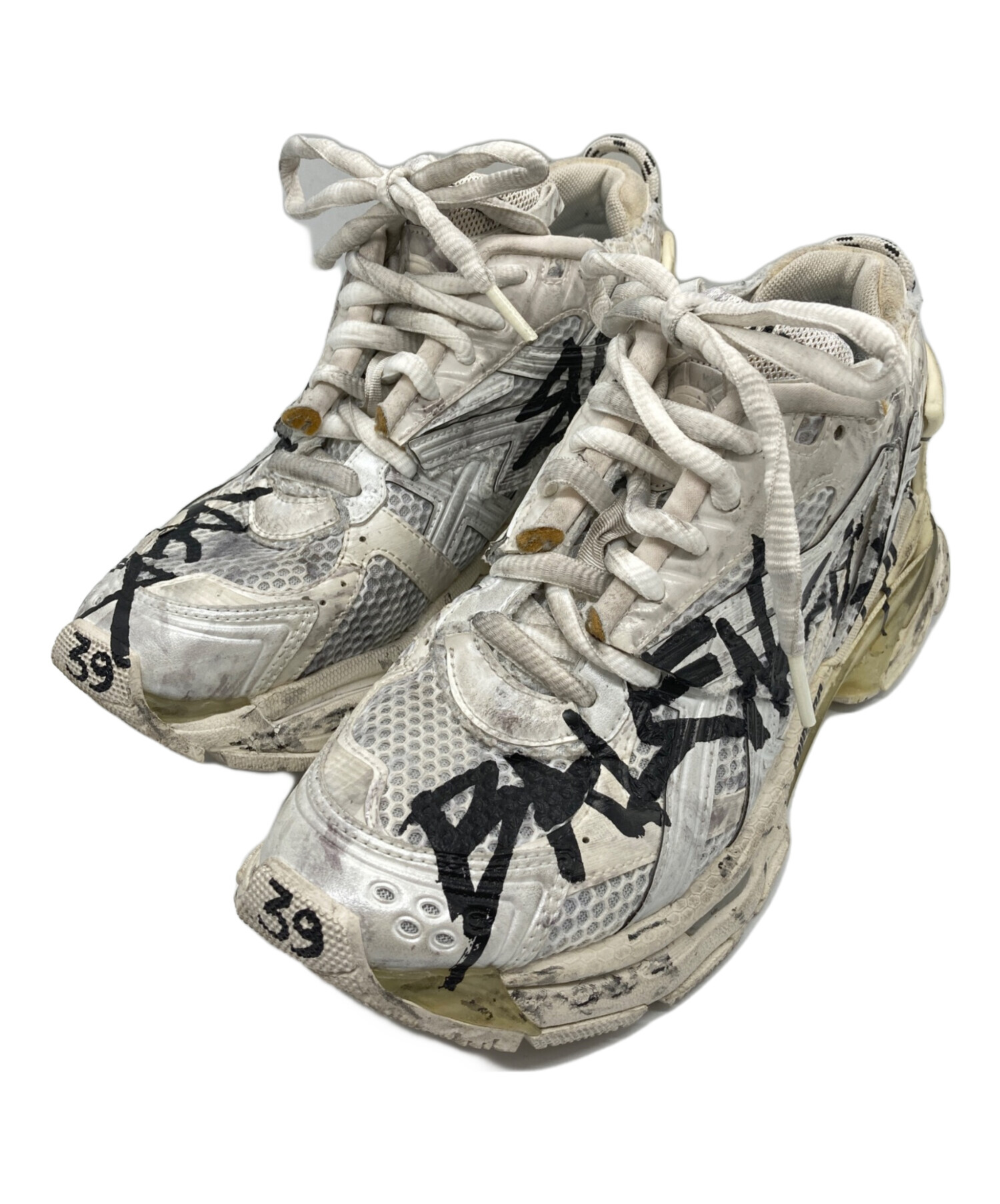 中古・古着通販】BALENCIAGA (バレンシアガ) RUNNER ホワイト サイズ