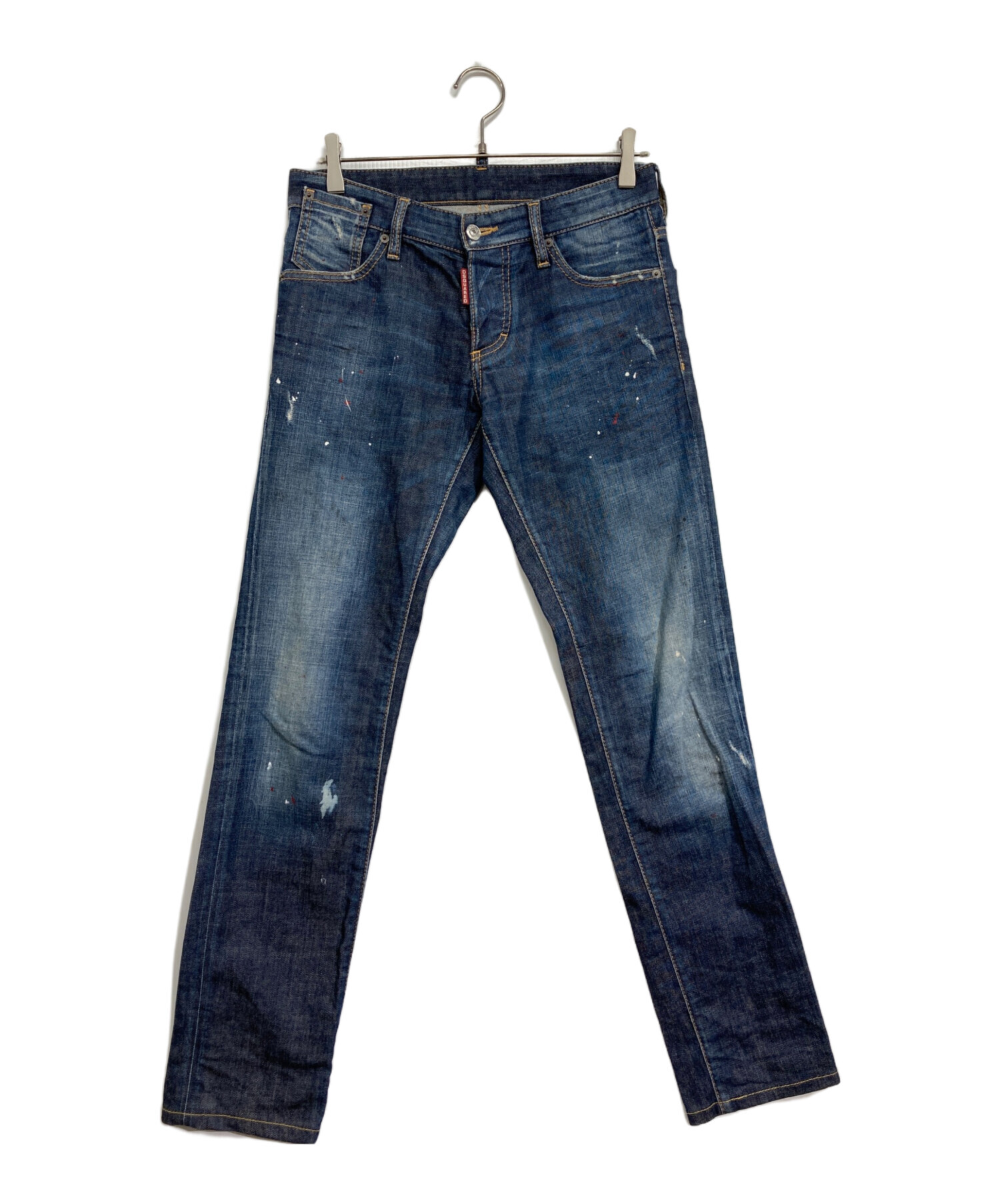 中古・古着通販】DSQUARED2 (ディースクエアード) ペイント加工スリム