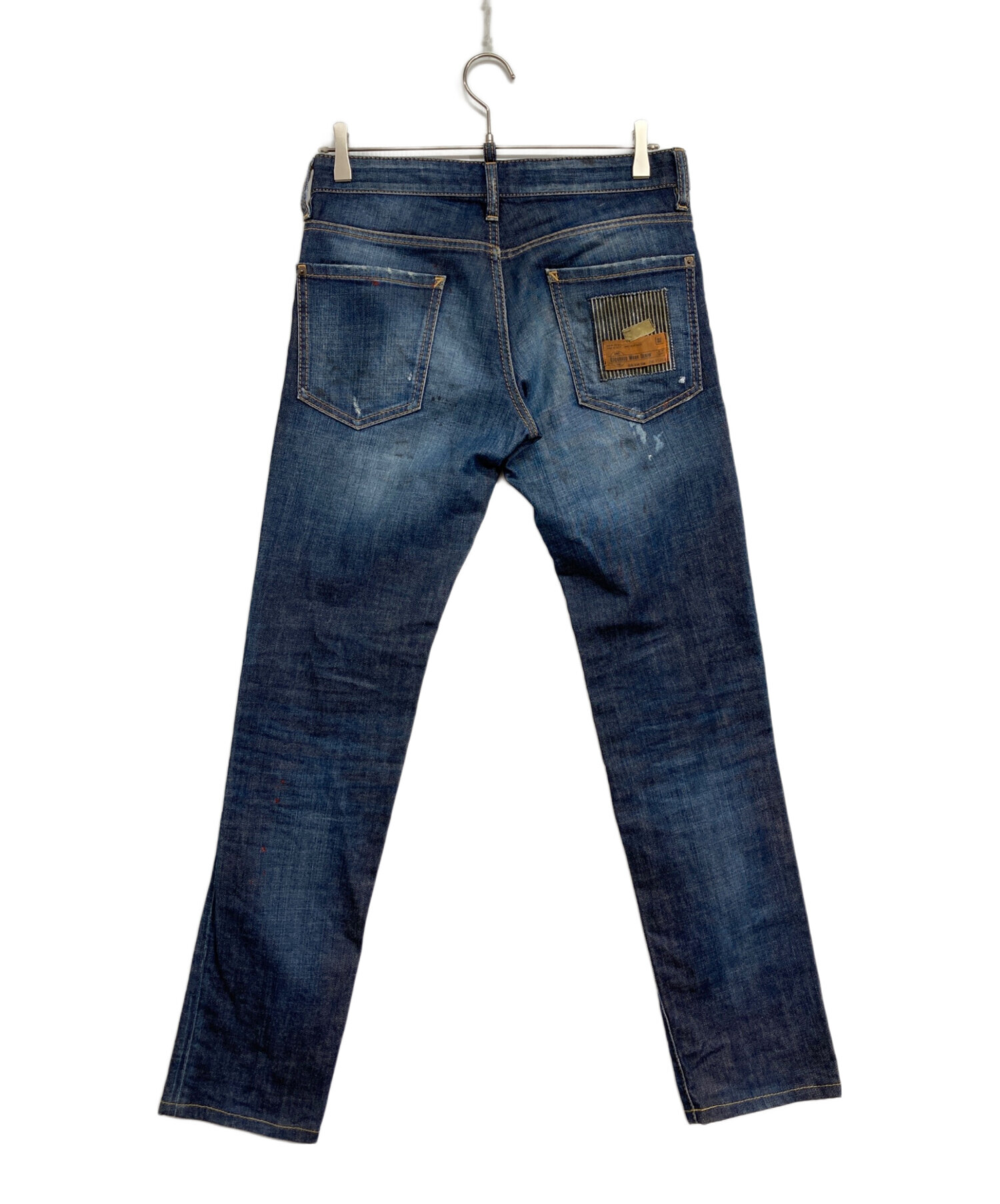 中古・古着通販】DSQUARED2 (ディースクエアード) ペイント加工スリム