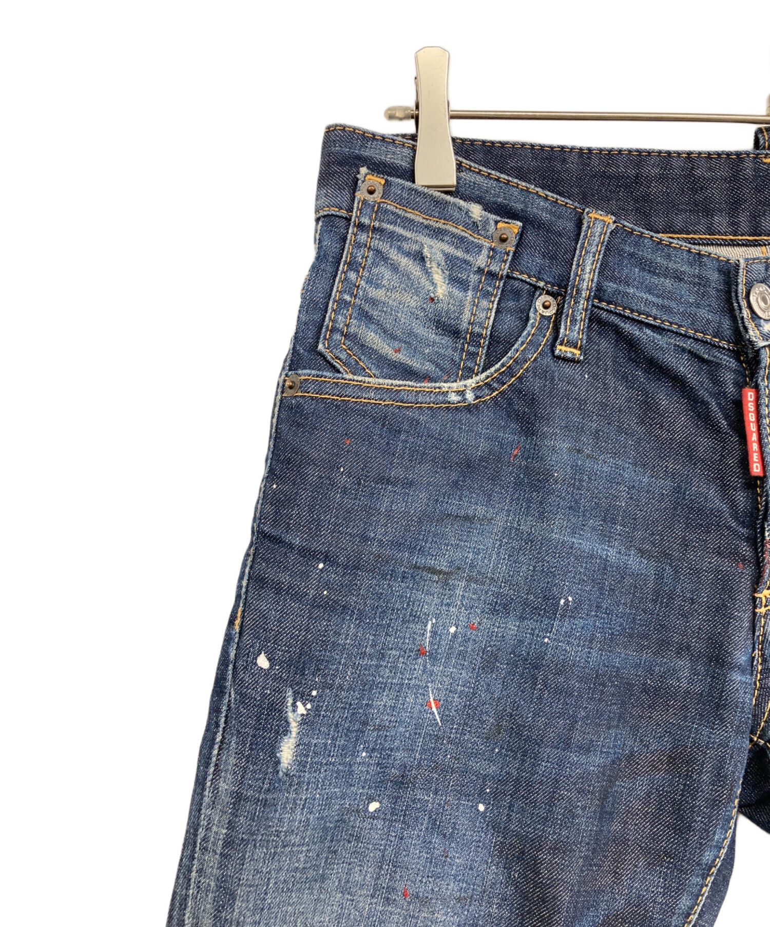 中古・古着通販】DSQUARED2 (ディースクエアード) ペイント加工スリム