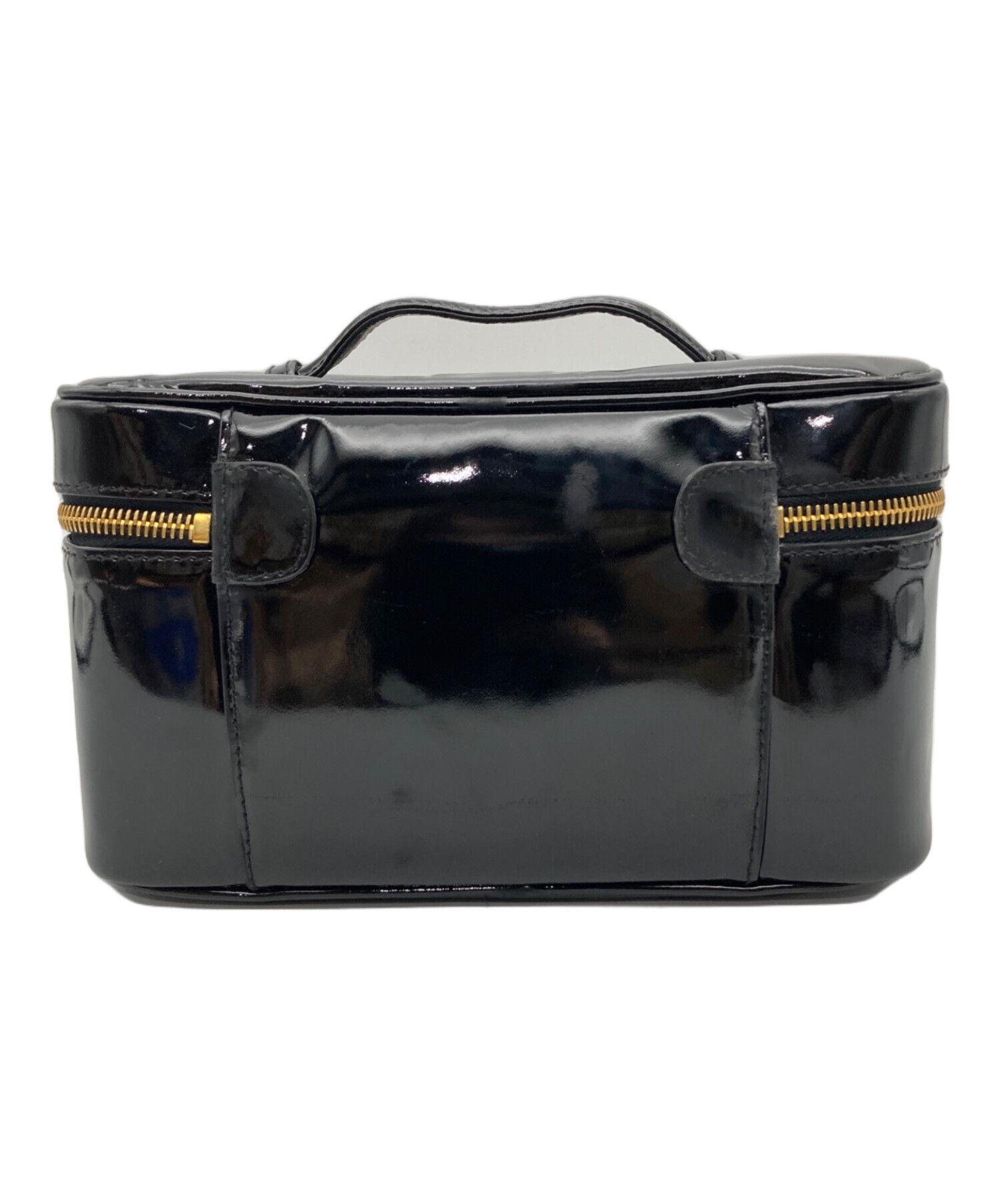 CHANELエナメルバニティバック 中古・古着通販】CHANEL (シャネル) ココマークエナメルバニティバッグ