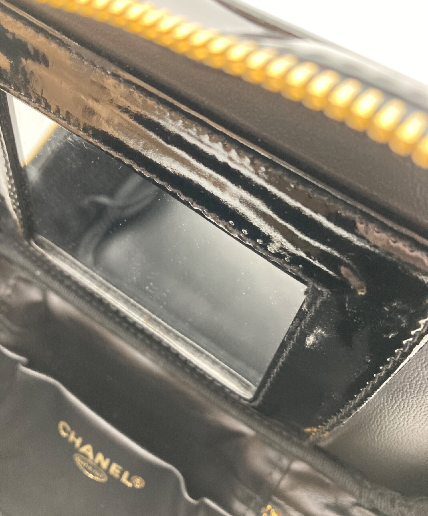 中古・古着通販】CHANEL (シャネル) ココマークエナメルバニティバッグ