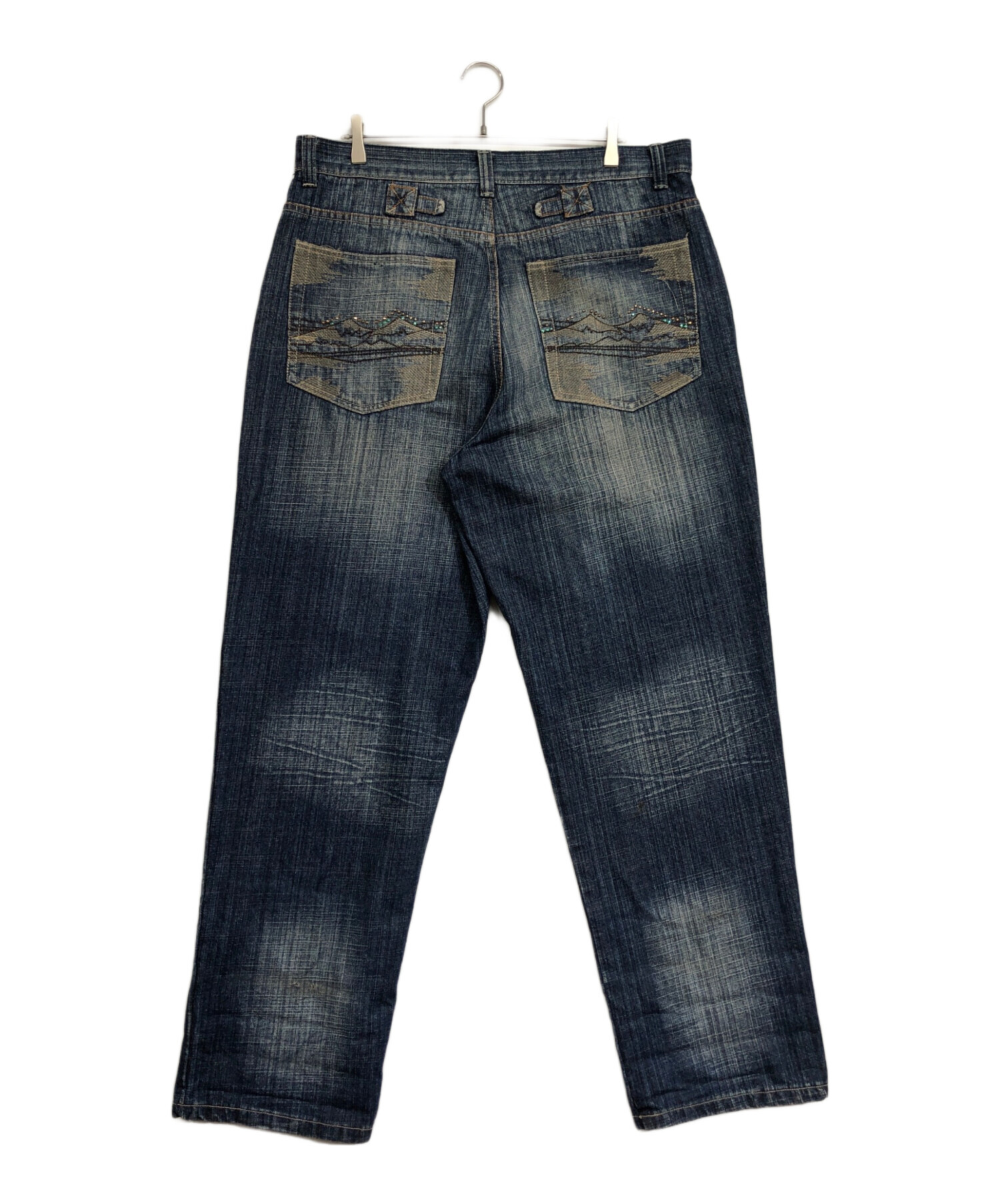 中古・古着通販】MAKAVELI (マカベリ) 2pacデニムパンツ インディゴ