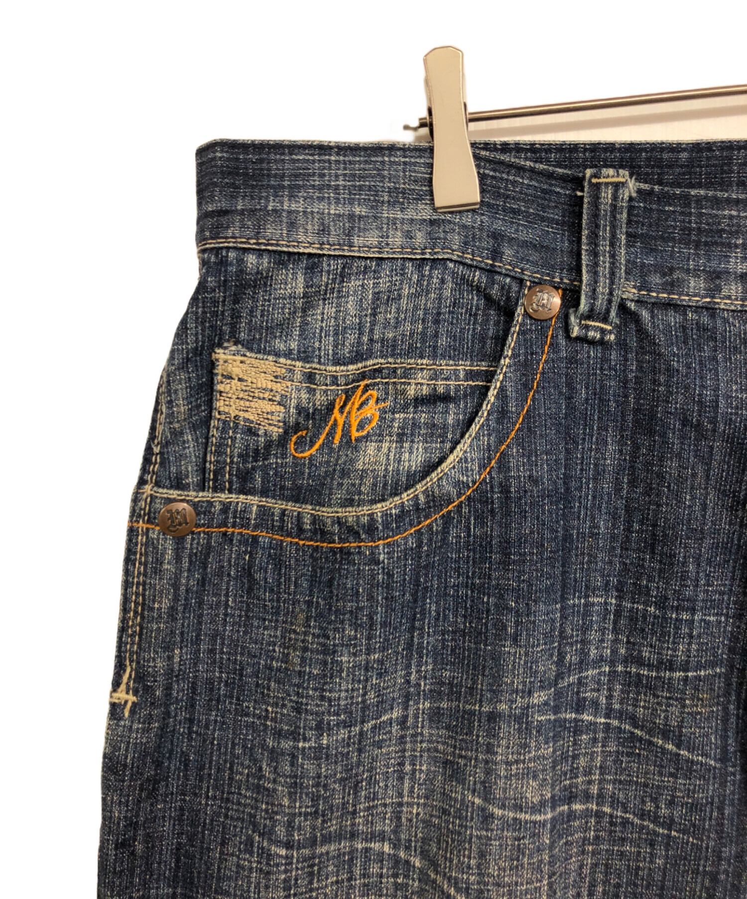 中古・古着通販】MAKAVELI (マカベリ) 2pacデニムパンツ インディゴ