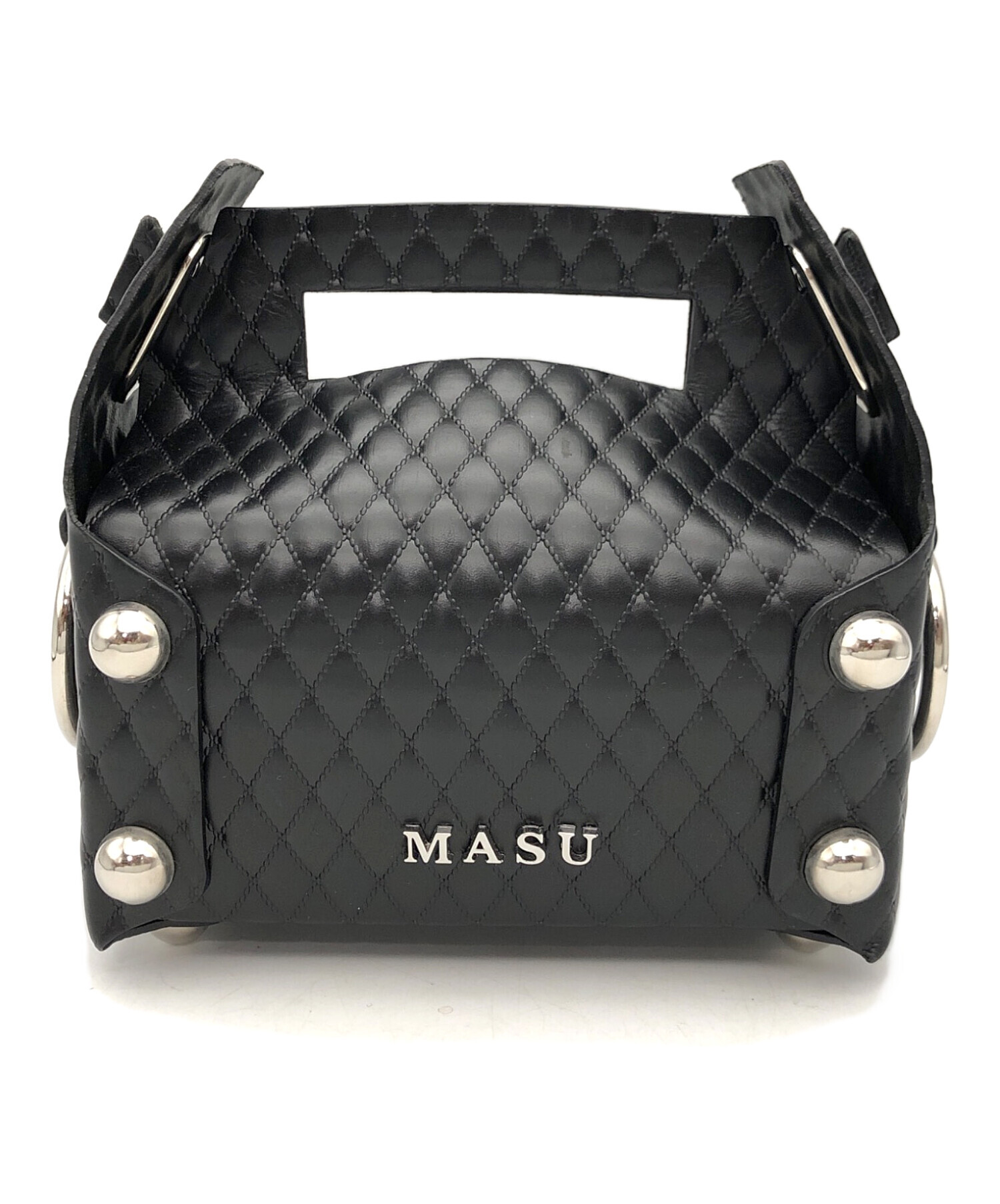 24aw ファッション エムエーエスユー MASU Leather Cake Bag （WHITE）