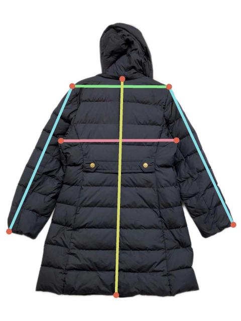 【極美品】　ブルーレーベルクレストブリッジ　リサイクルタフタロングダウンコート ハイマルチピーチタフタロングダウンコート（コート）｜BLUE LABEL