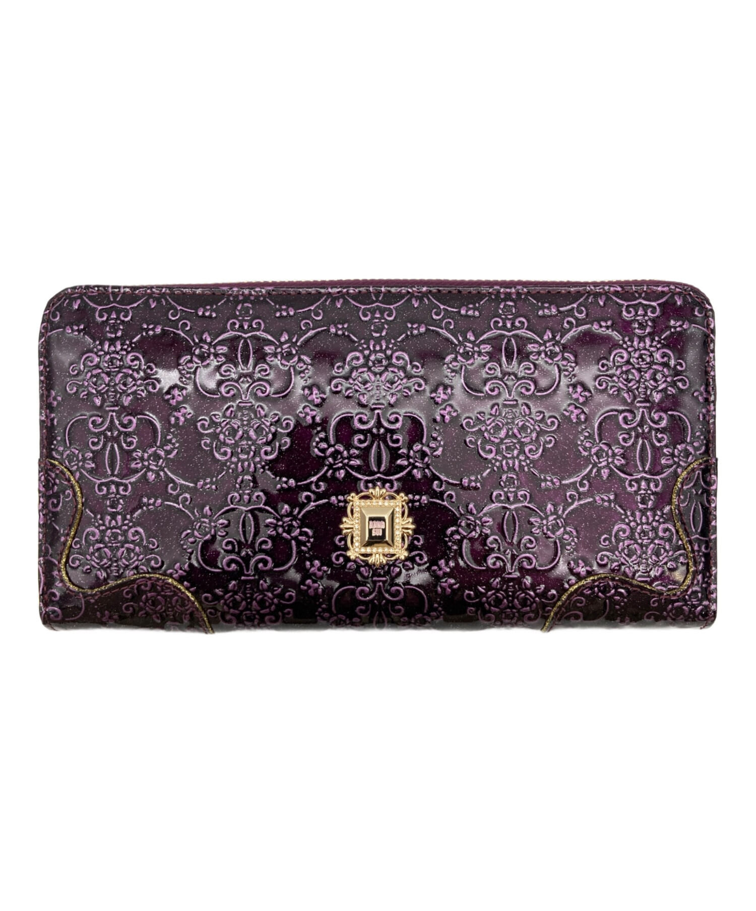 ❀新品未使用❀ANNA SUI❀パープルラウンド財布❀ 中古・古着通販】ANNA SUI (アナスイ) ラウンドファスナー財布