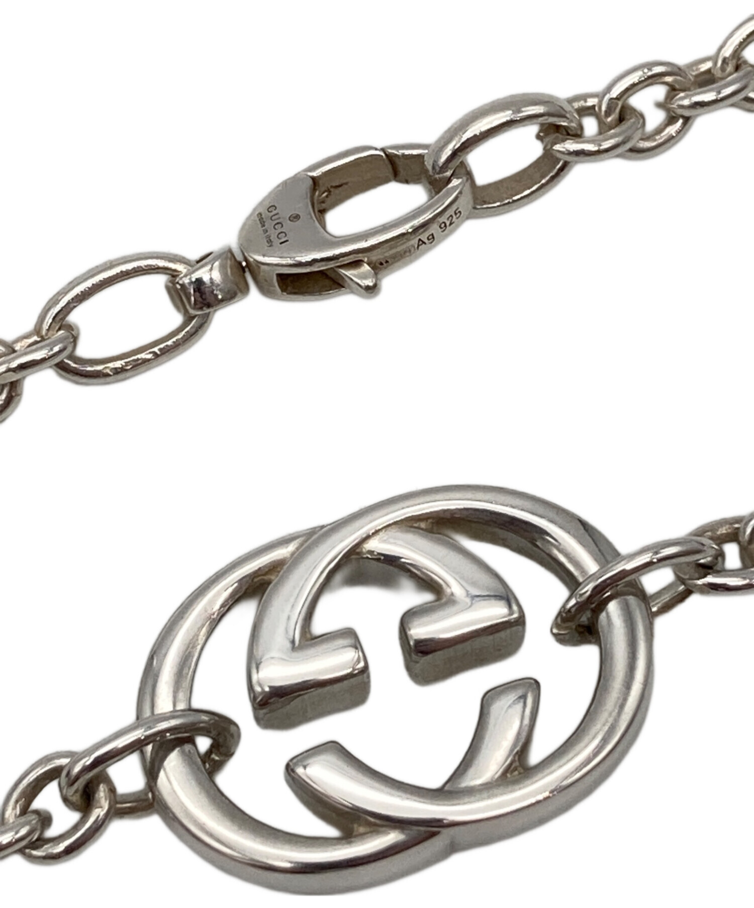 中古・古着通販】GUCCI (グッチ) GGインターロッキングネックレス 