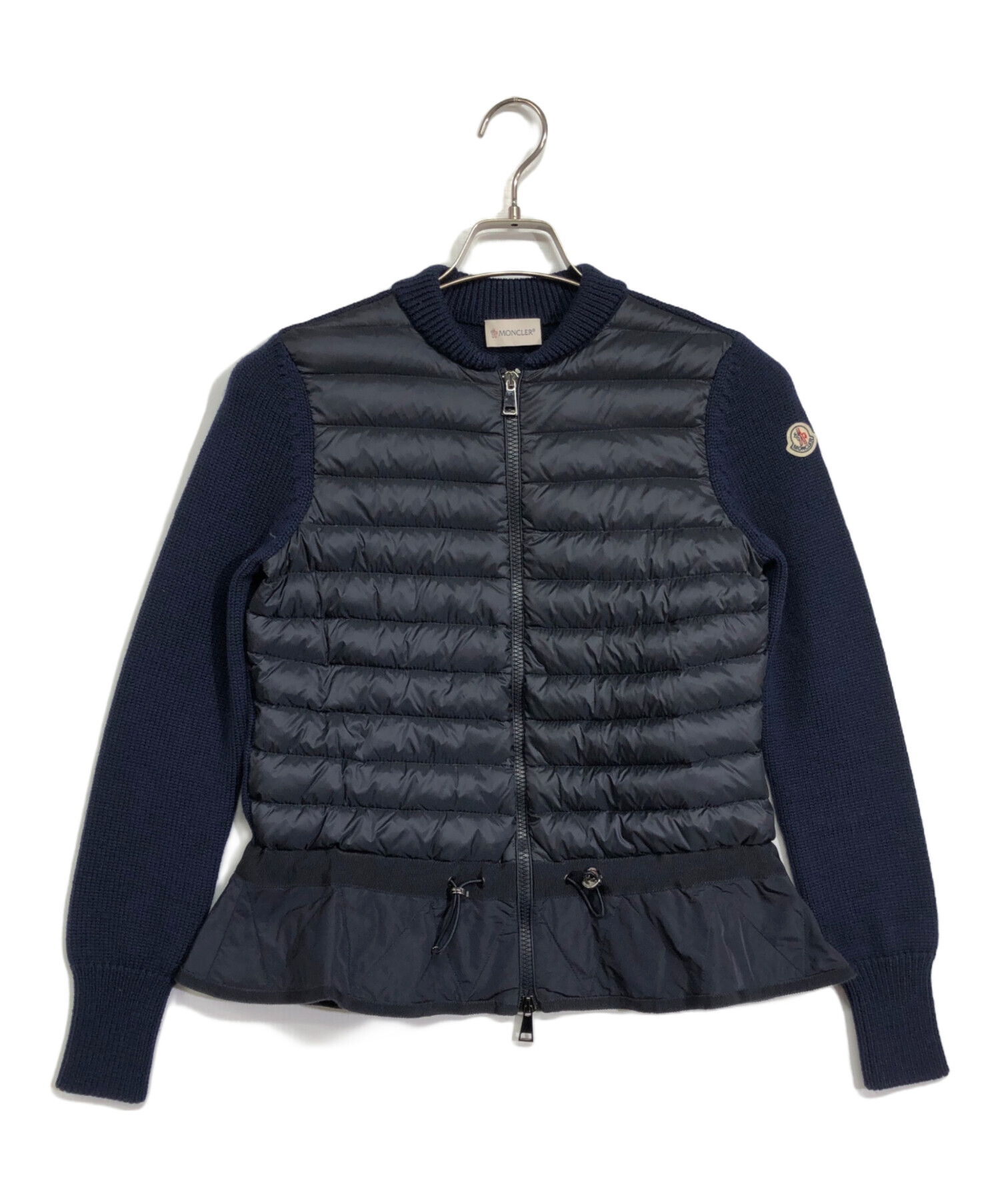 Hiro.M　MONCLER マグリオーネ　トリコットネイビー　レディース 中古・古着通販】MONCLER (モンクレール) MAGLIONE TRICOT CARDIGAN