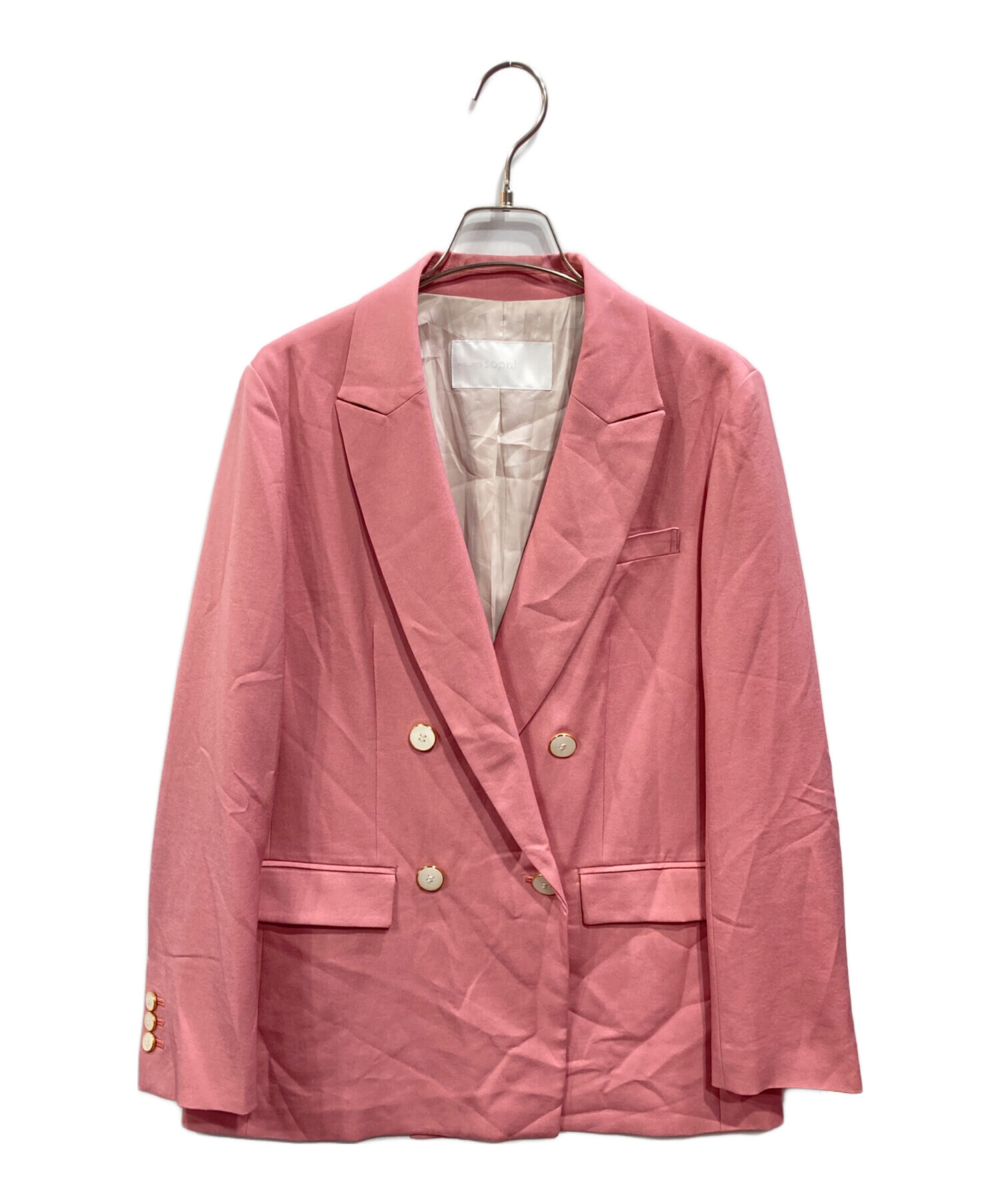 NOLLEY’S Sophi ノーリーズ ソフィー シャルムビーバーピーコート 中古・古着通販】NOLLEY'S sophi (ノーリーズソフィー) ダブル