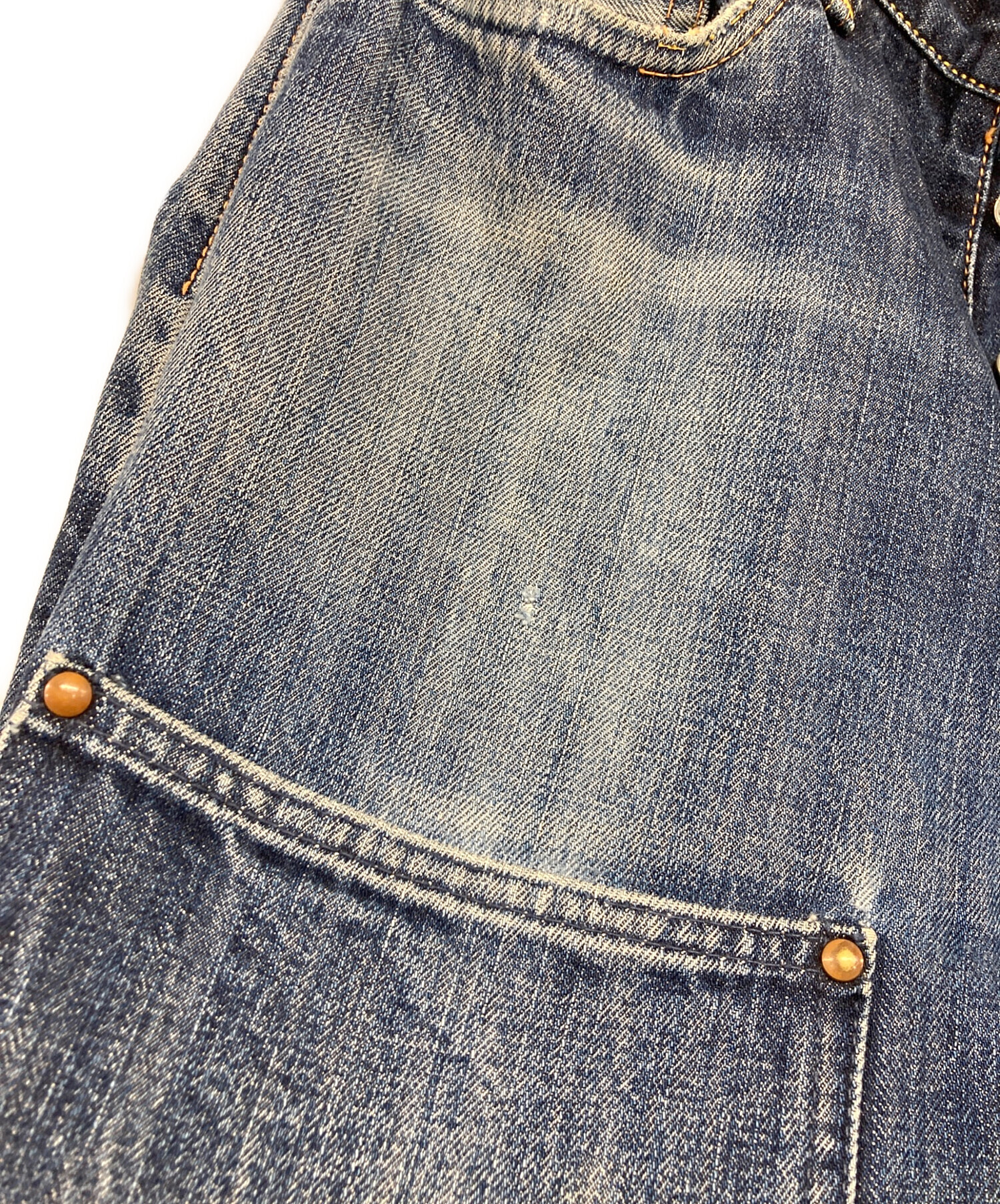 中古・古着通販】EVISU (エヴィス) シンチバックダブルニーデニム