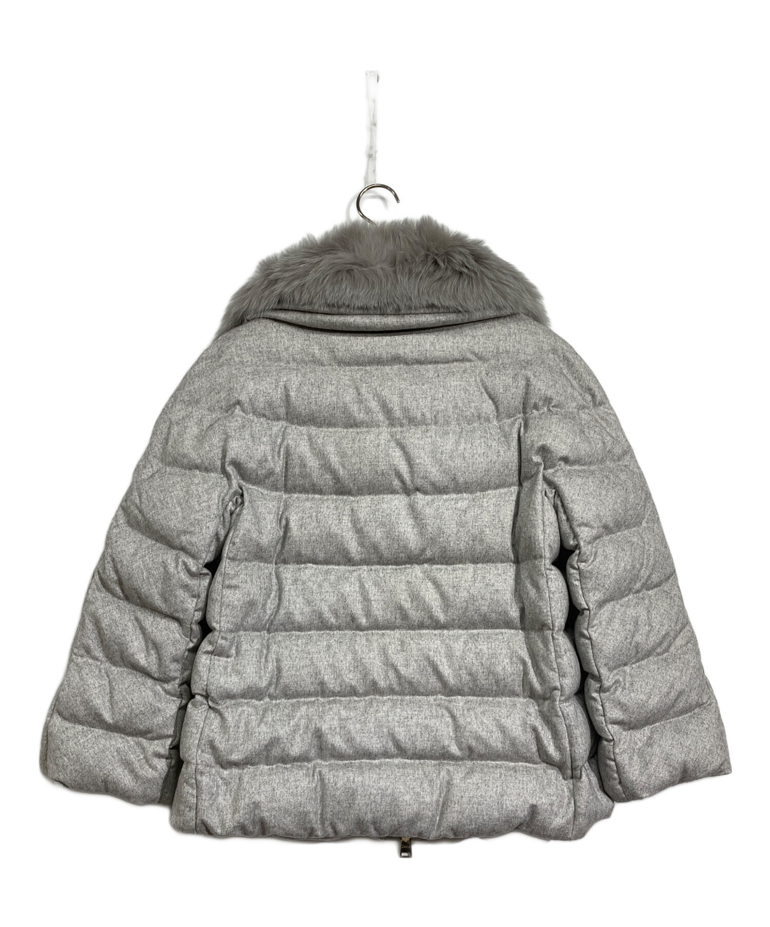 中古・古着通販】HERNO (ヘルノ) ウールダウンファージャケット グレー