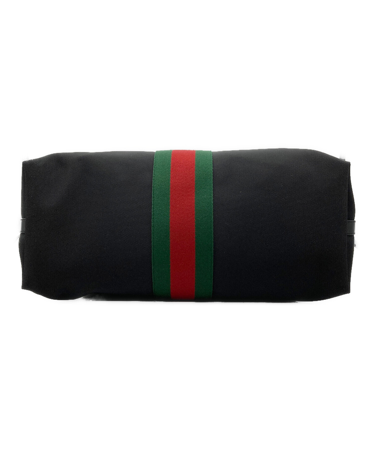中古・古着通販】GUCCI (グッチ) ナイロン2WAYボストンバッグ ブラック