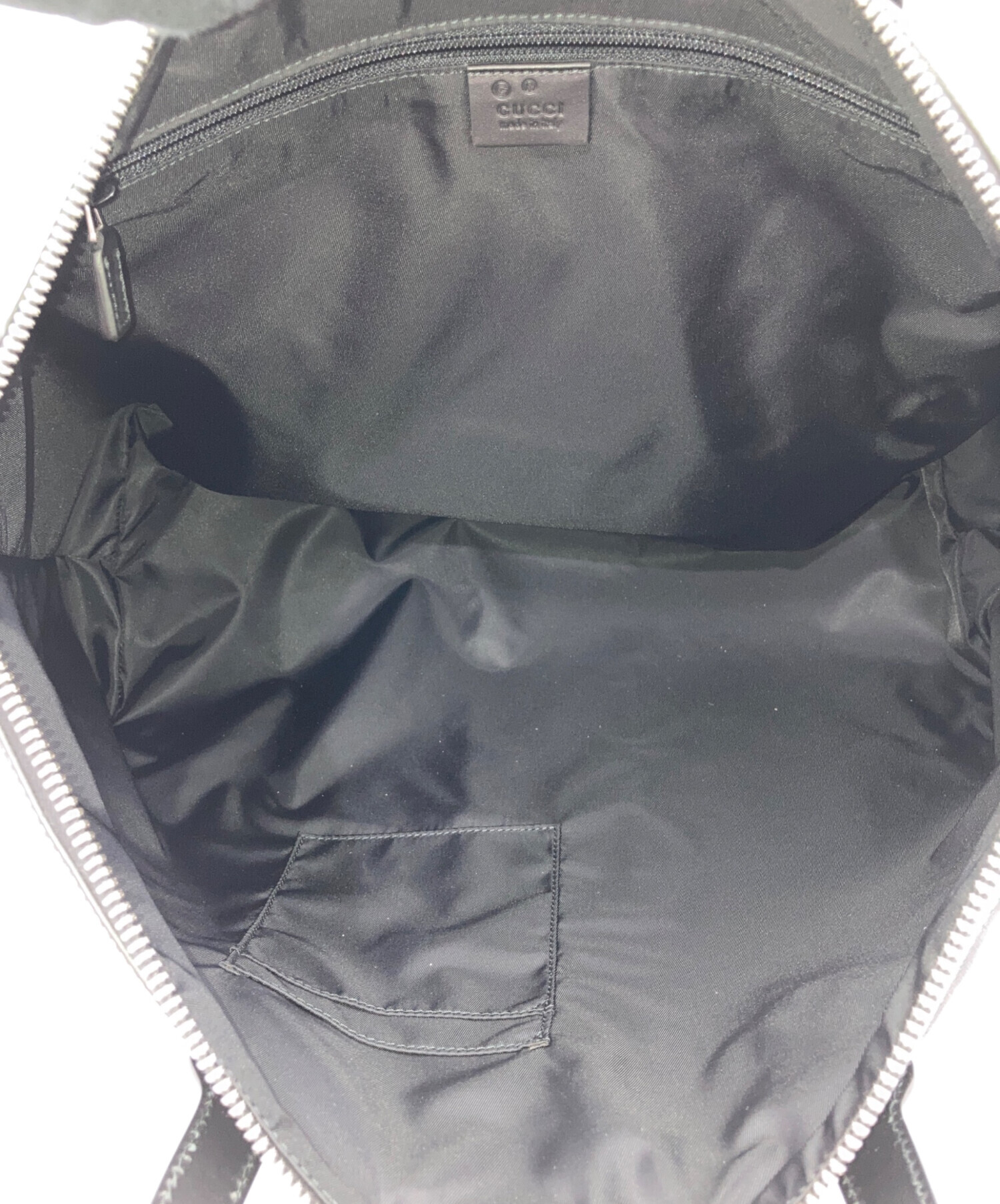 中古・古着通販】GUCCI (グッチ) ナイロン2WAYボストンバッグ ブラック