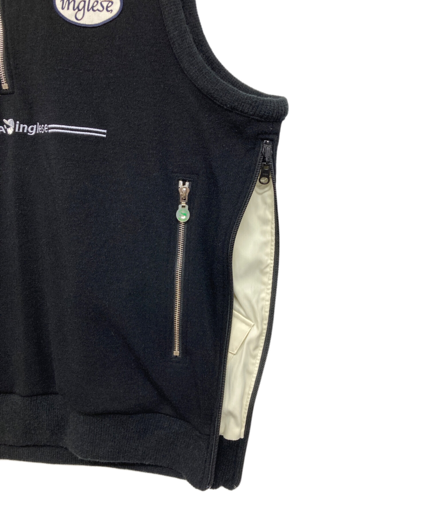 シナコバ　ベストLサイズ 中古・古着通販】sinacova (シナコバ) リバーシブルベスト ホワイト