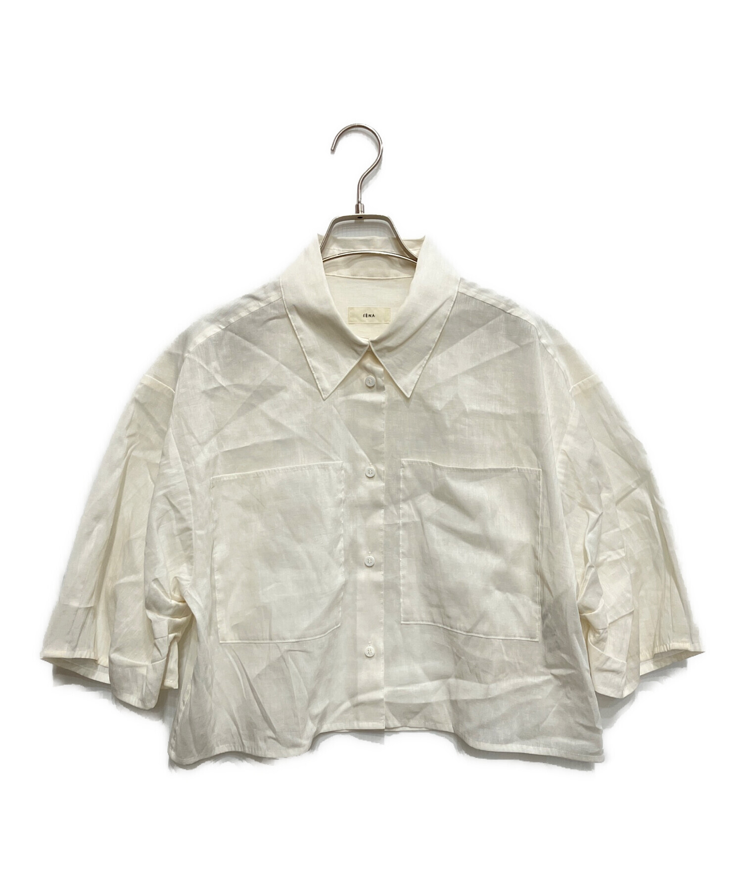 中古・古着通販】IENA (イエナ) リネンミックスクロップドシャツ 