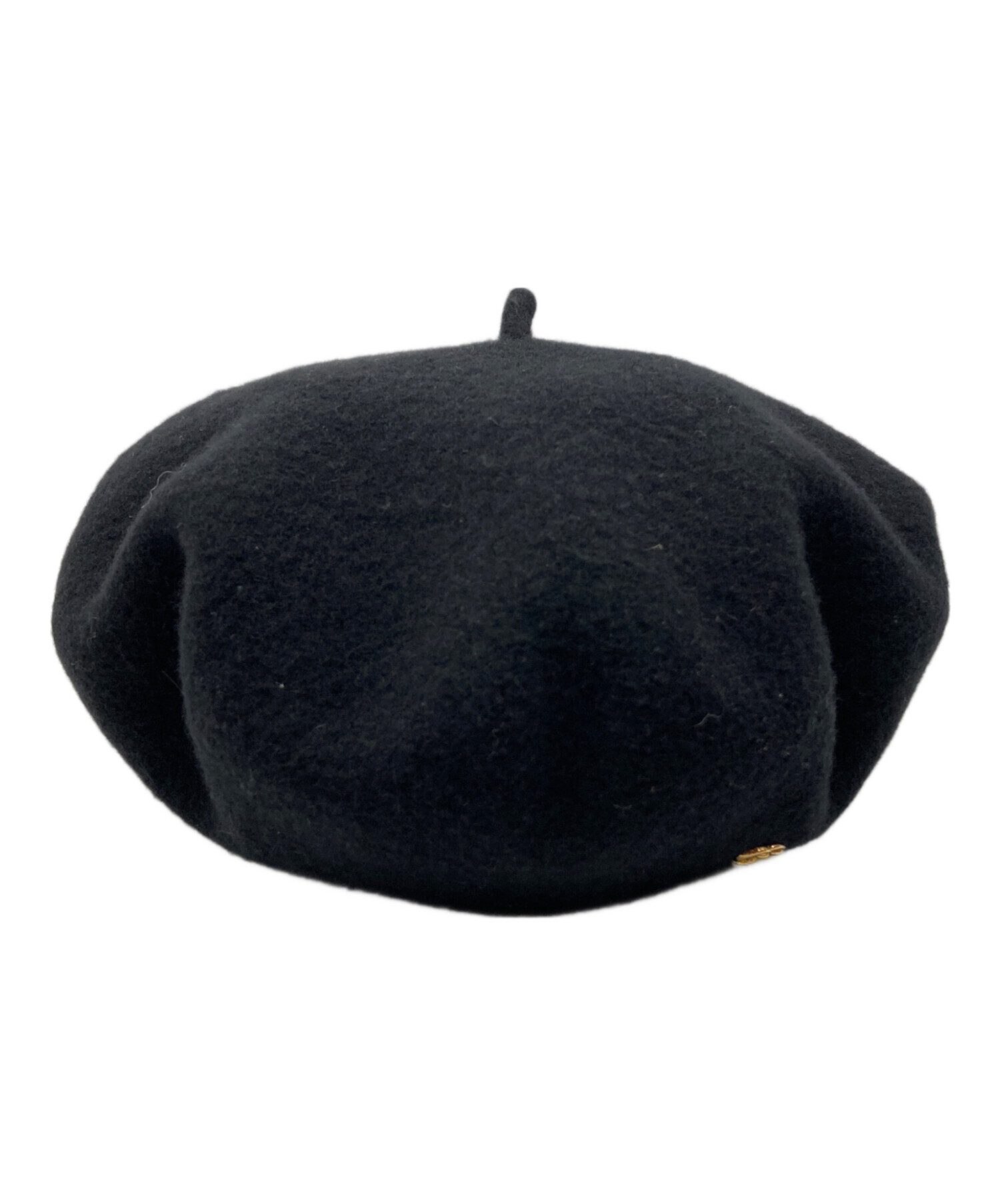 GUCCI グッチ ロゴ刺繍 黒 ベレー帽 中古・古着通販】GUCCI (グッチ) GGマーモント ロゴベレー帽 ブラック