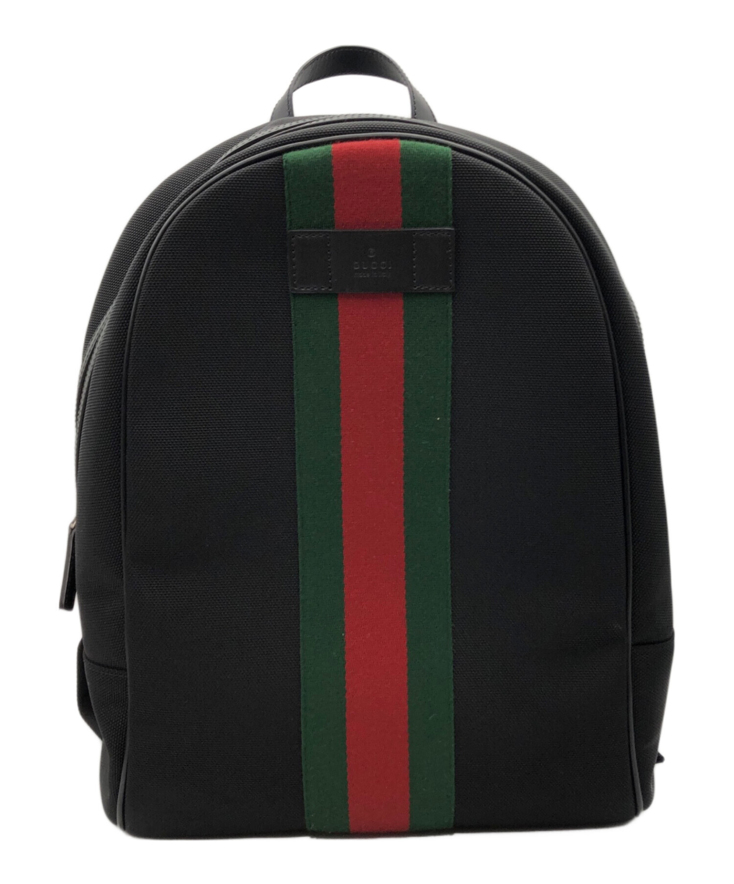 中古・古着通販】GUCCI (グッチ) キャンバスデイパック ブラック
